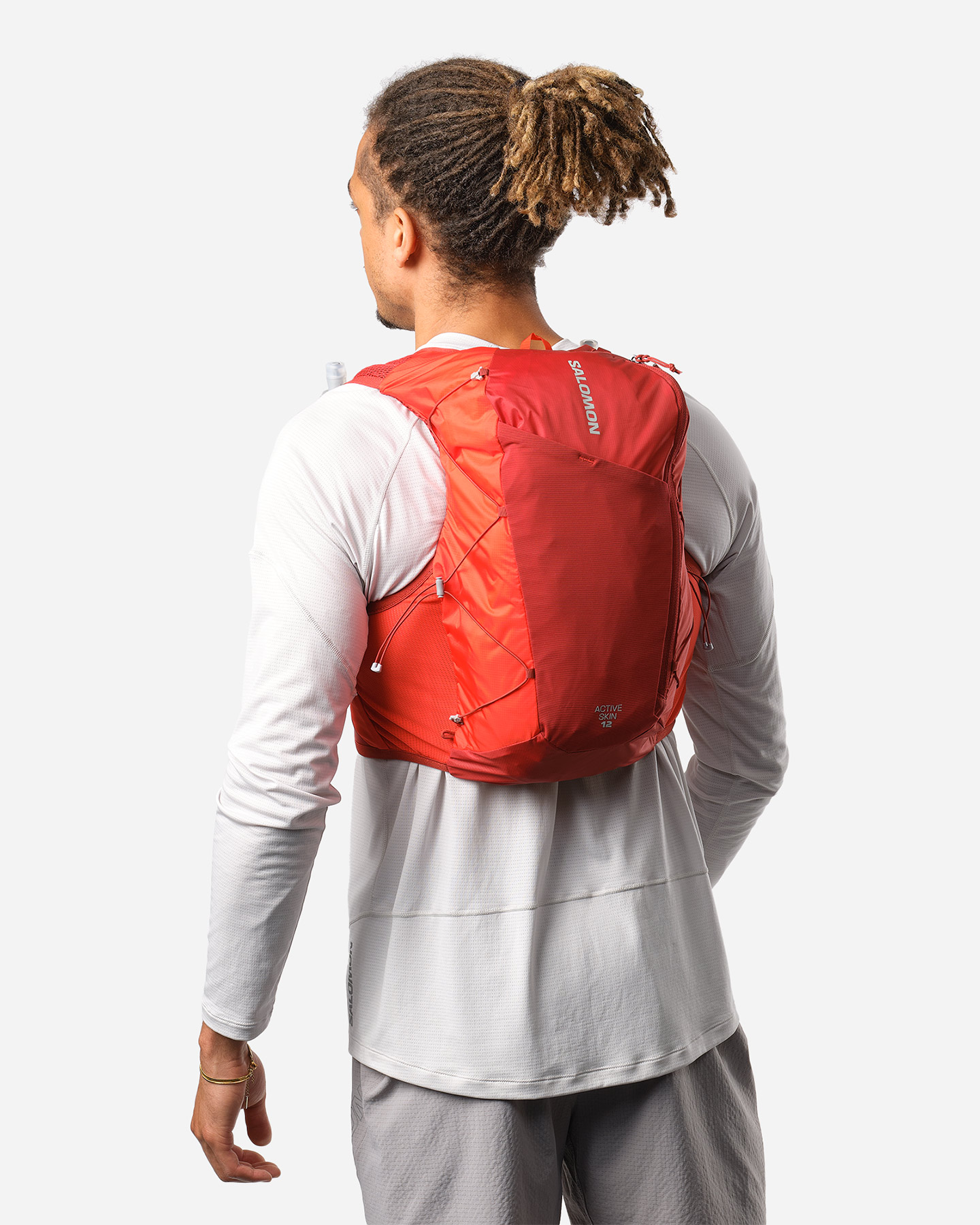 Zaino trail running SALOMON ACTIVE SKIN 12 SET  - Rosso - 3 | Cisalfa Sport