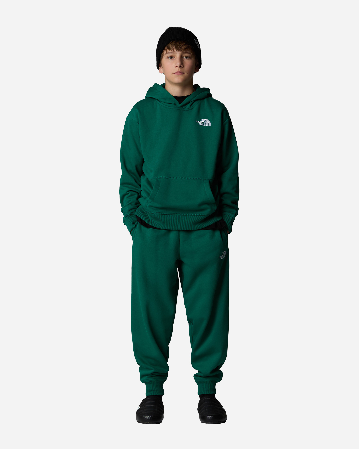 Felpa THE NORTH FACE OVER ESSENTIAL JR - Verde - 2 | Cisalfa Sport