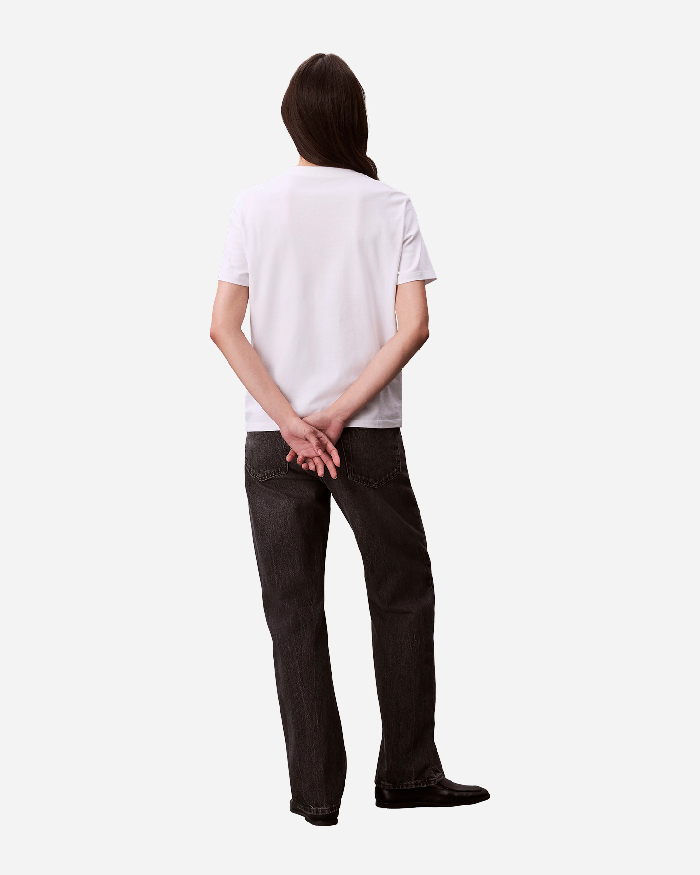 T-shirt CALVIN KLEIN JEANS LOGO GLITTER W - Bianco - 4 | Cisalfa Sport