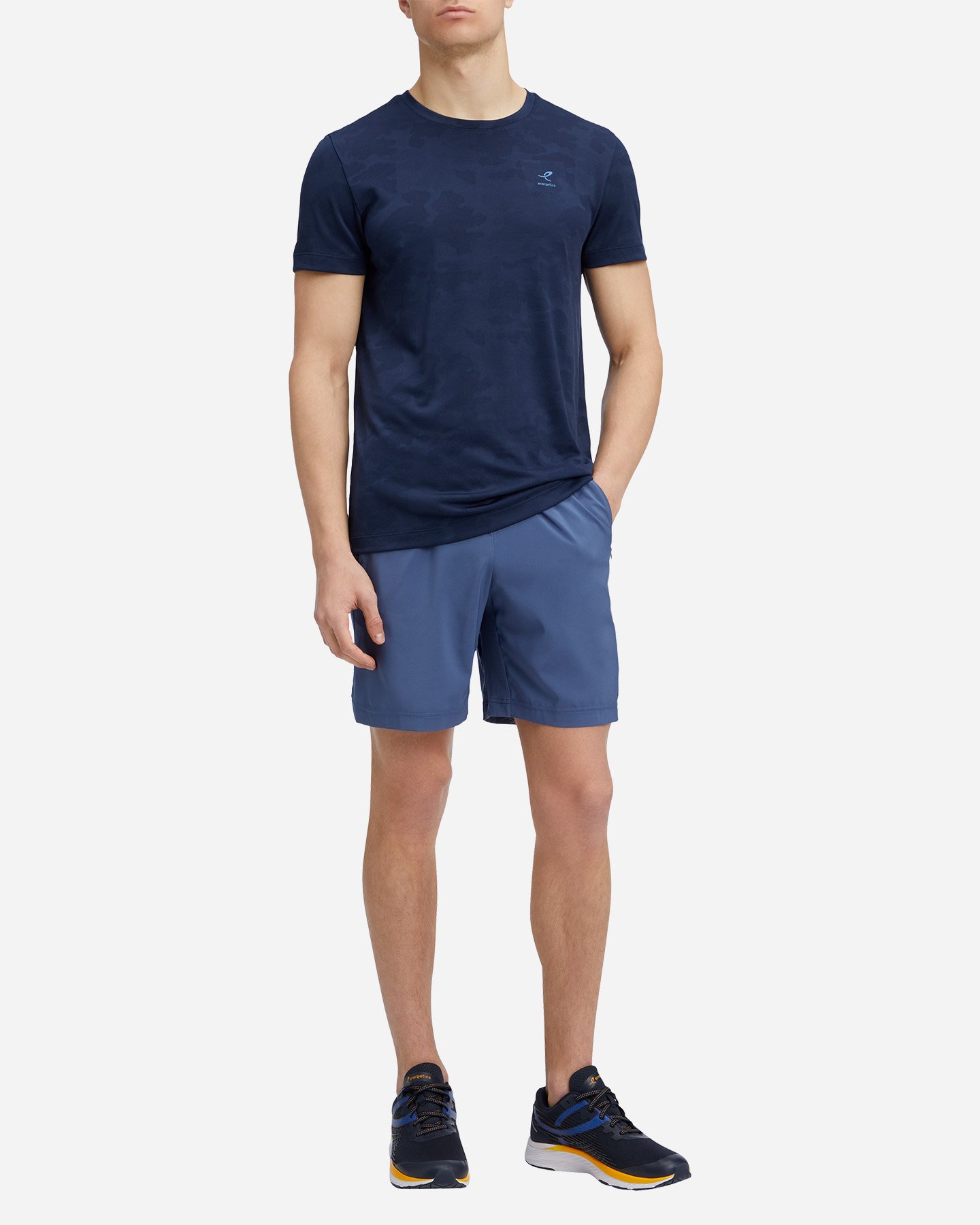 T-shirt training ENERGETICS FABIO ALL OVER PRINTED M - Blu Navy - 3 | Cisalfa Sport