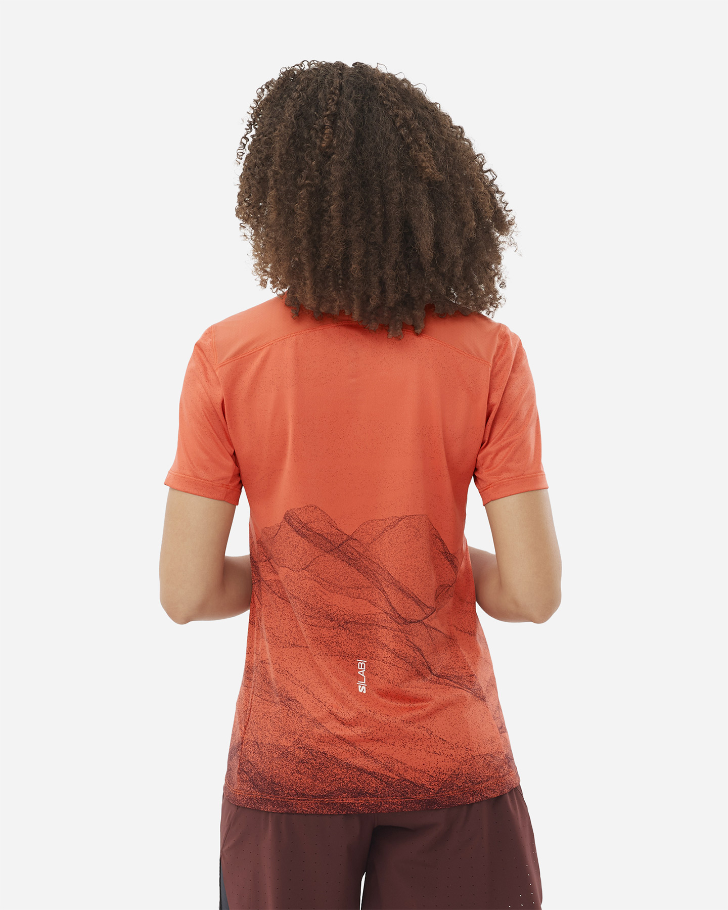 T-shirt running SALOMON S-LAB ULTRA PRINT W - Rosso - 3 | Cisalfa Sport
