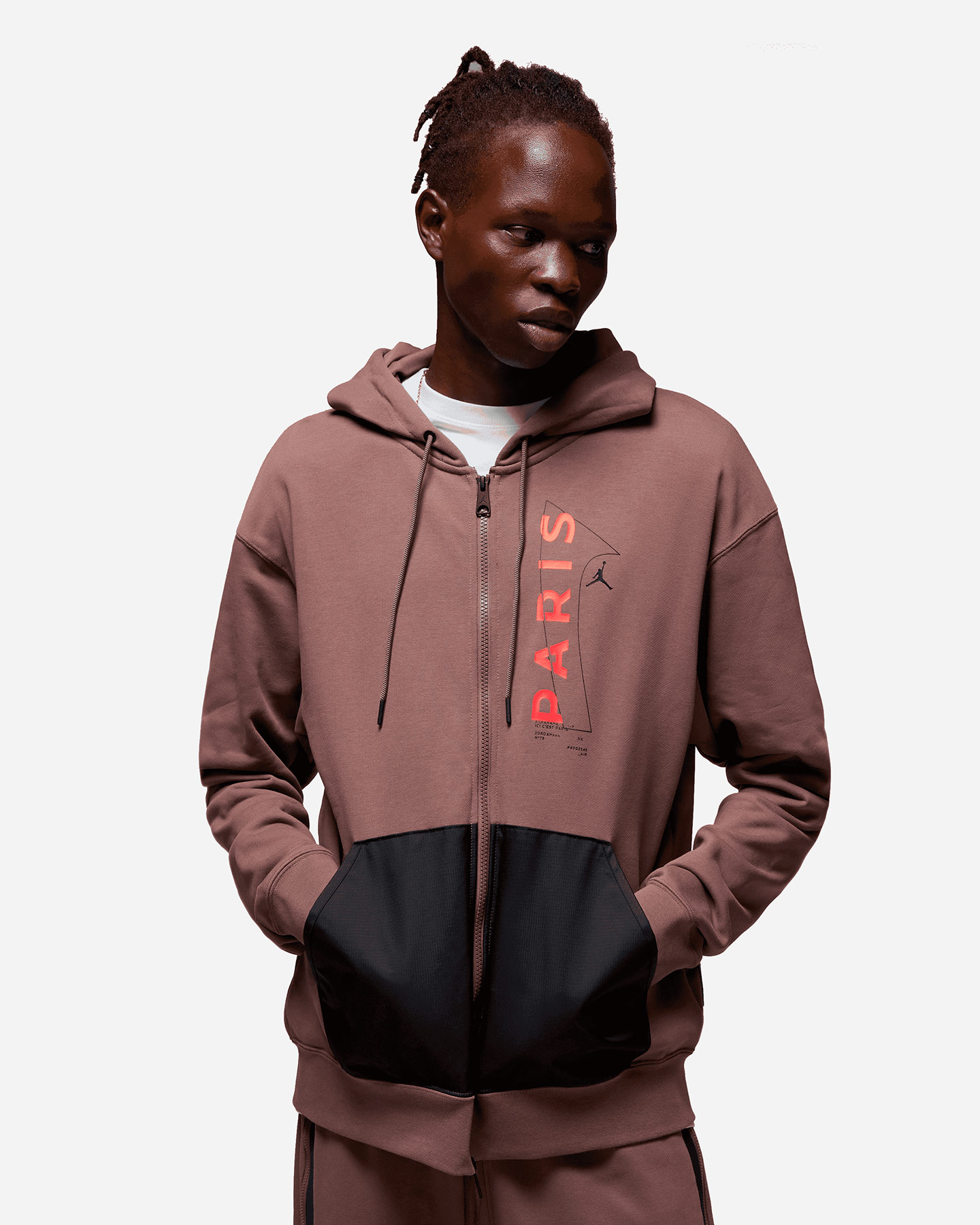 Felpa NIKE JORDAN PSG FG FZ LOGO M - Marrone - 0 | Cisalfa Sport