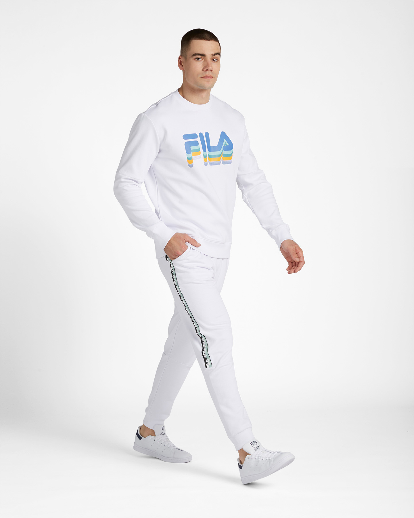 Felpa FILA GRAPHICS LOGO LINEA M - Bianco - 3 | Cisalfa Sport