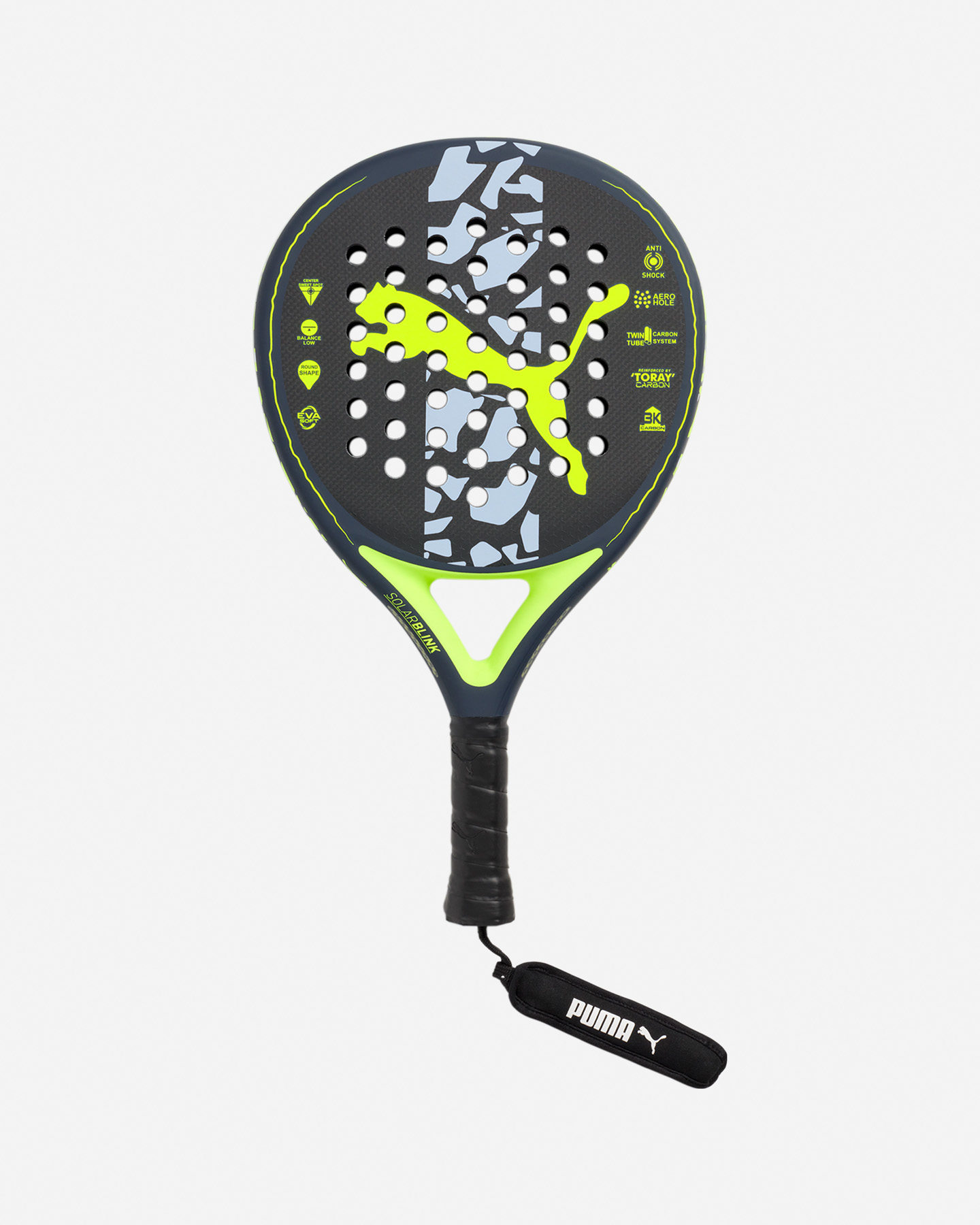 Racchetta padel intermedia PUMA SOLAR BLINK PADEL CRT  - Nero - 3 | Cisalfa Sport