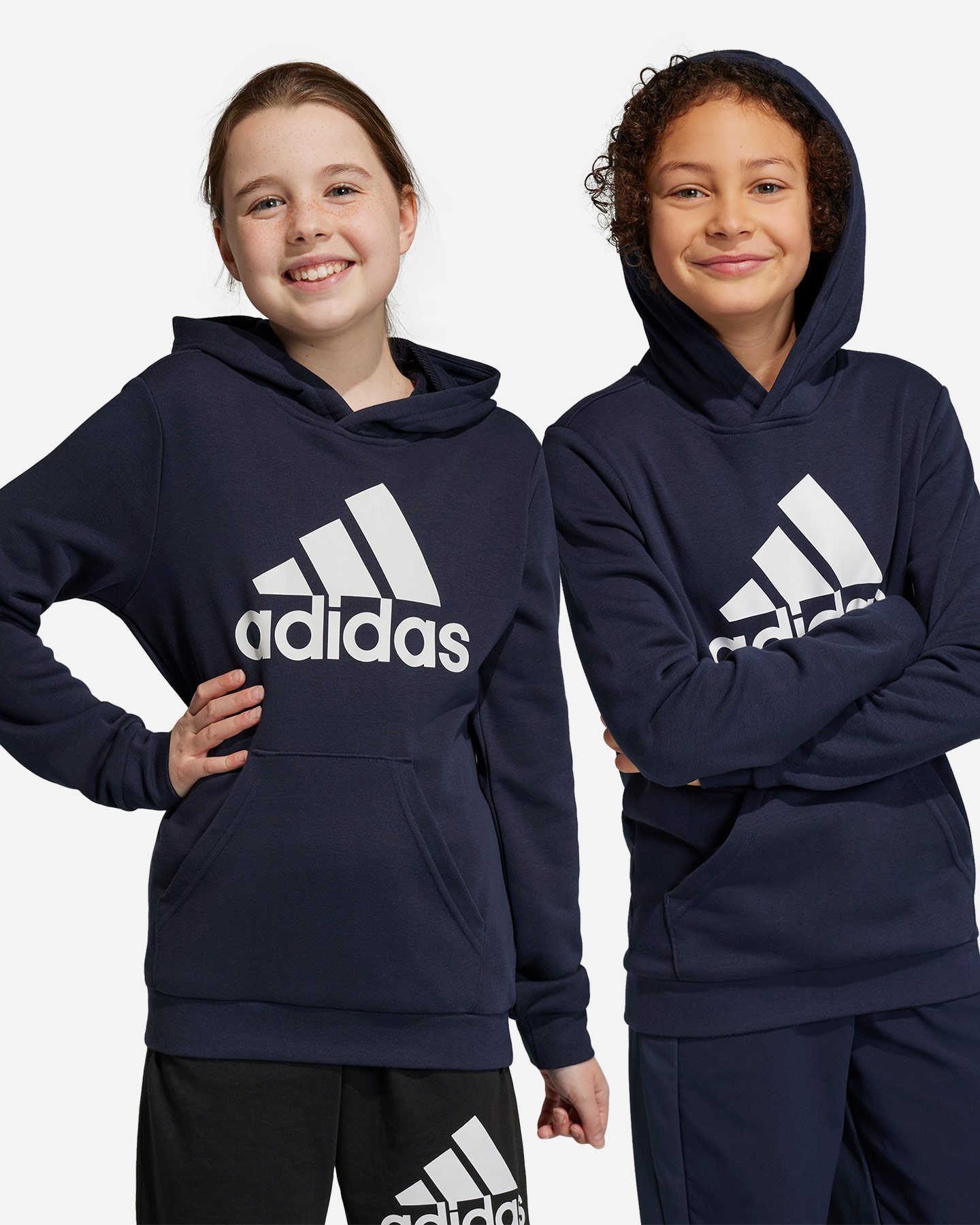 Felpa ADIDAS SMALL LOGO JR - Blu - 2 | Cisalfa Sport