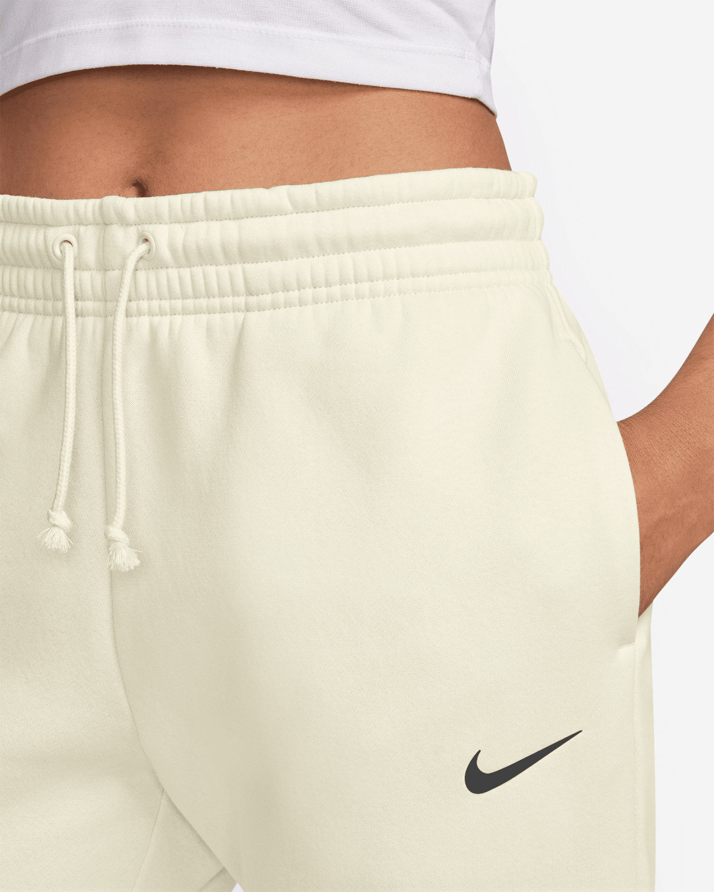 Pantalone NIKE PHOENIX W - Bianco - 2 | Cisalfa Sport
