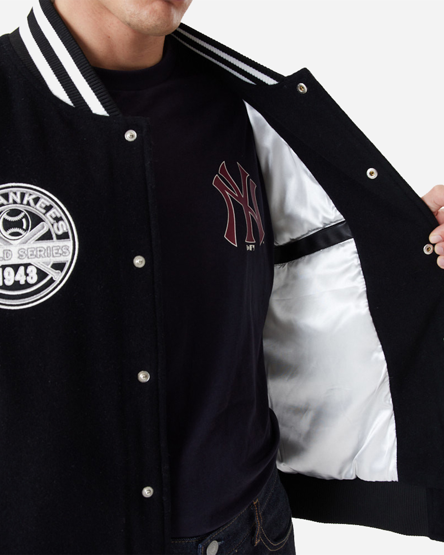 Felpa NEW ERA MLB LARGE LOGO VARSITY NEW YORK YANKEES M - Nero - 3 | Cisalfa Sport