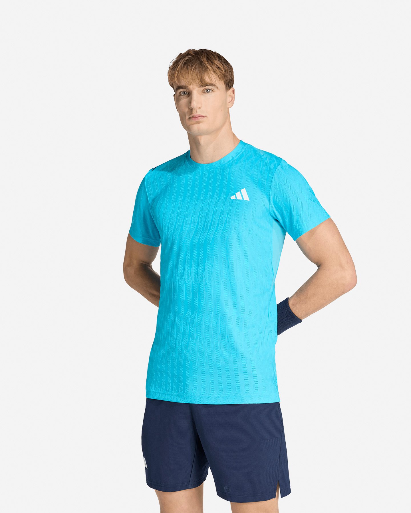 T-shirt tennis ADIDAS AIRCHILL FREELIFT M - Azzurro - 1 | Cisalfa Sport