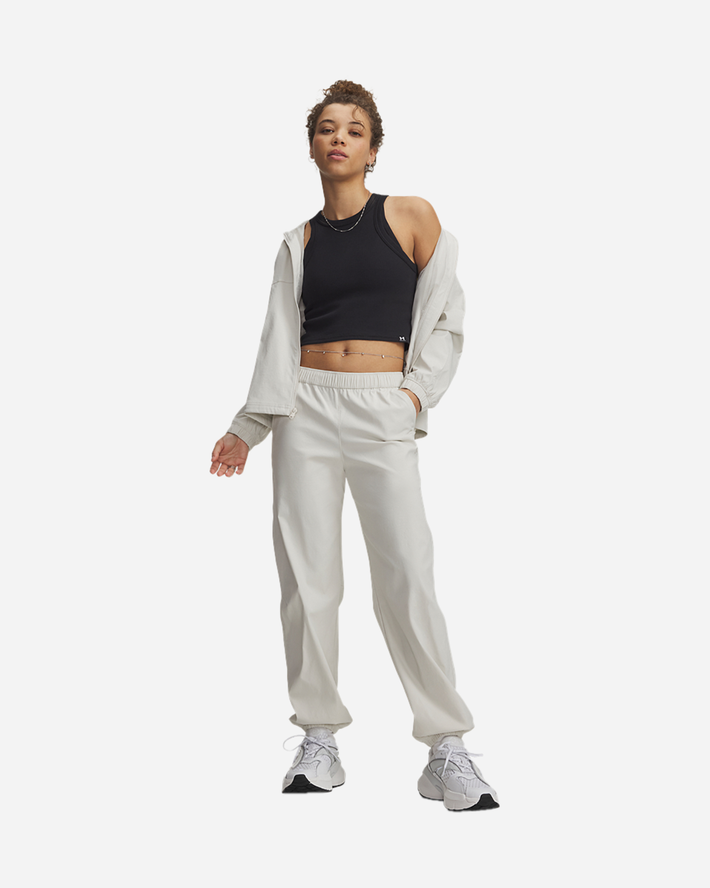 Pantalone UNDER ARMOUR UNSTOPPABLE W - Bianco - 2 | Cisalfa Sport