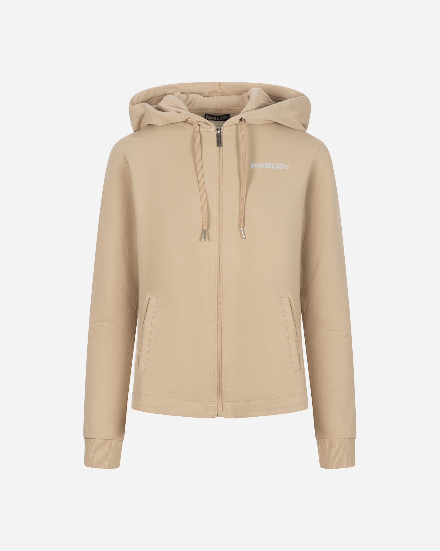 Felpa FREDDY SMALL LOGO OLOGRAFICO W - Beige - 0 | Cisalfa Sport
