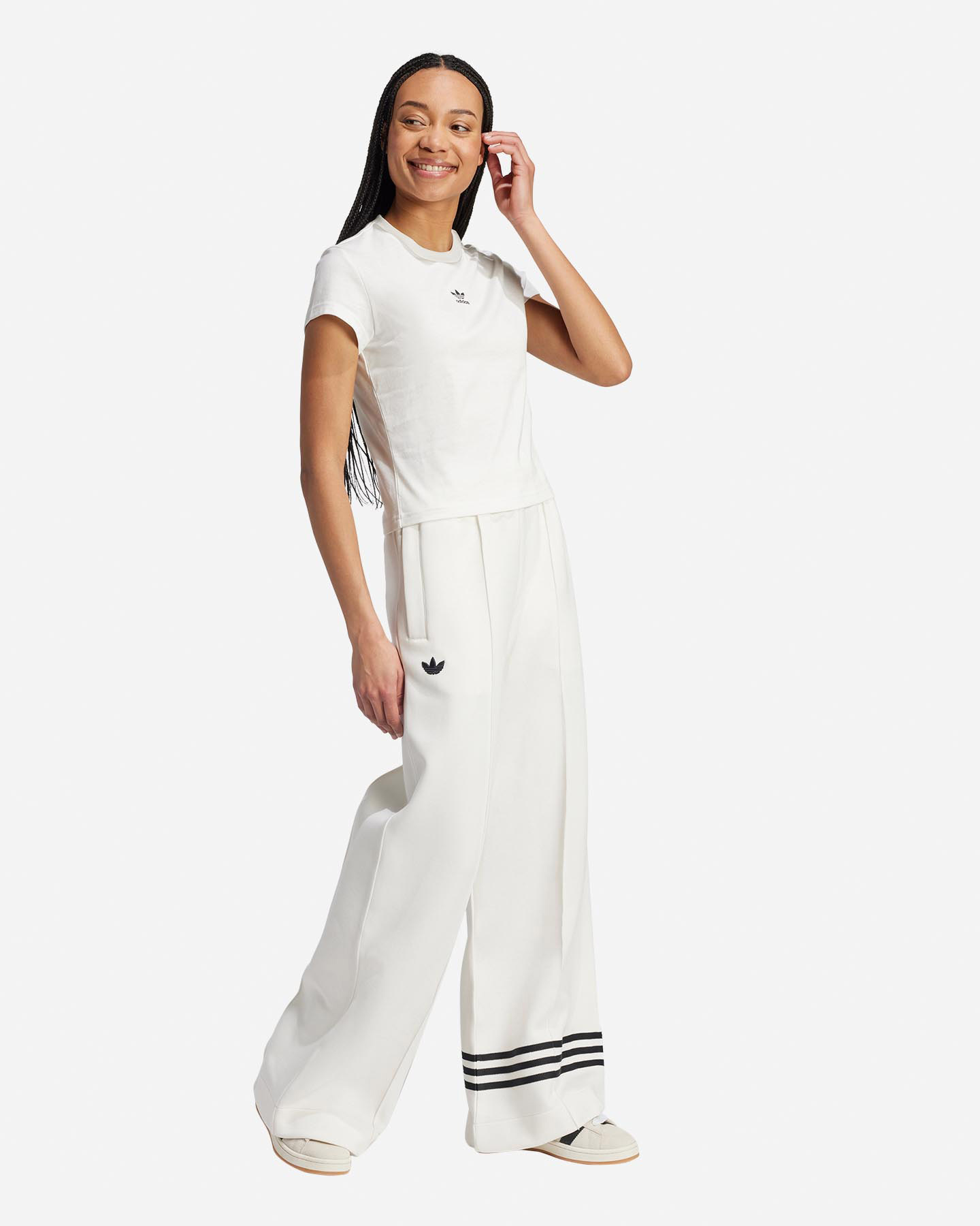 T-shirt ADIDAS SMALL LOGO SLIM W - Bianco - 3 | Cisalfa Sport