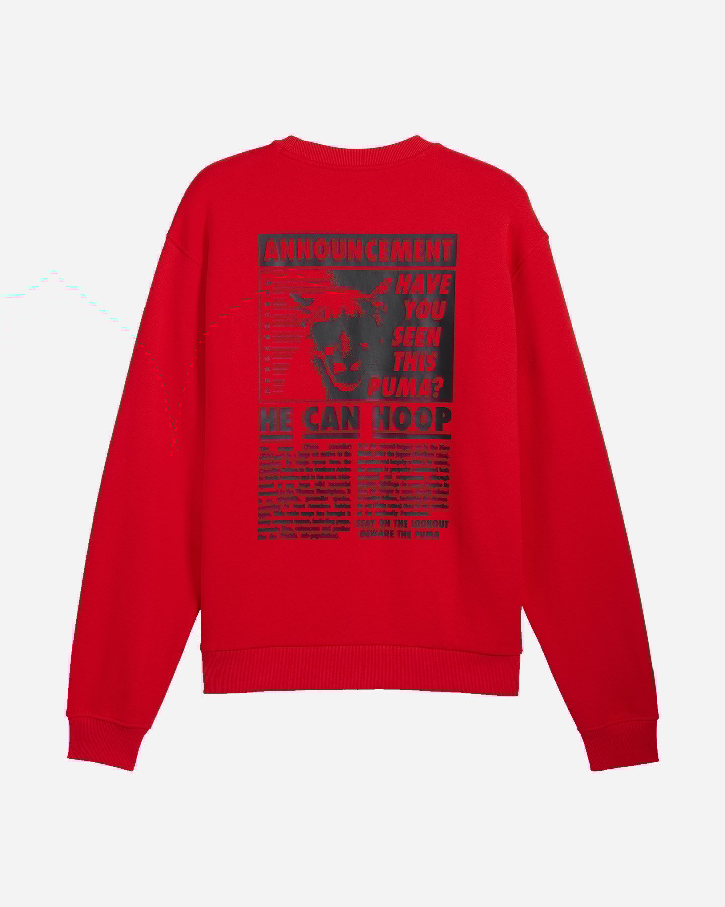 Felpa PUMA CREW MEDIA DAY GFX M - Rosso - 1 | Cisalfa Sport