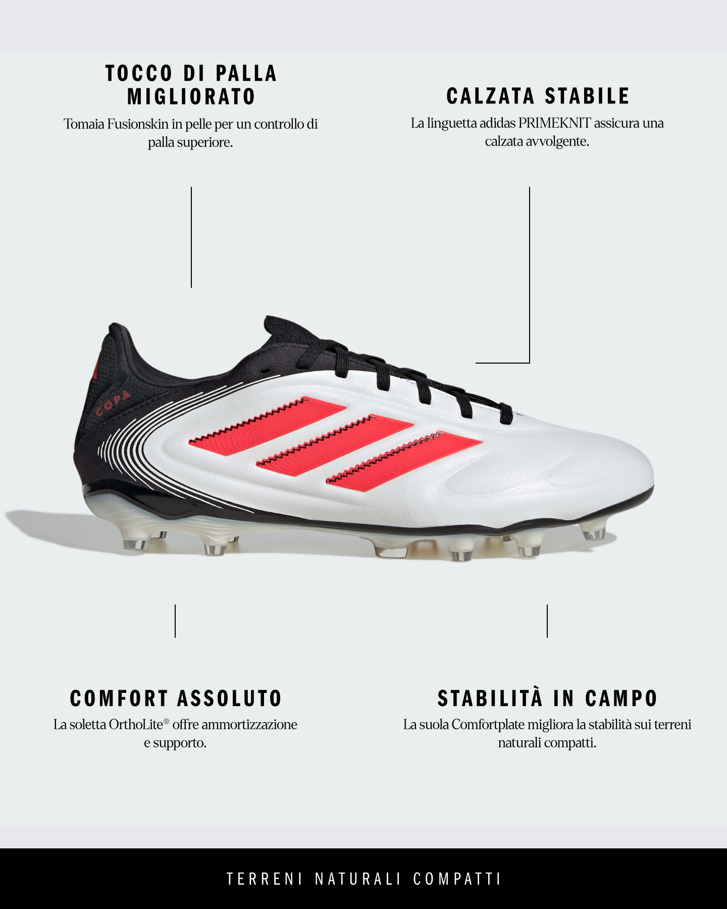 Scarpe calcio ADIDAS COPA PRO FG M - Color mix - 6 | Cisalfa Sport