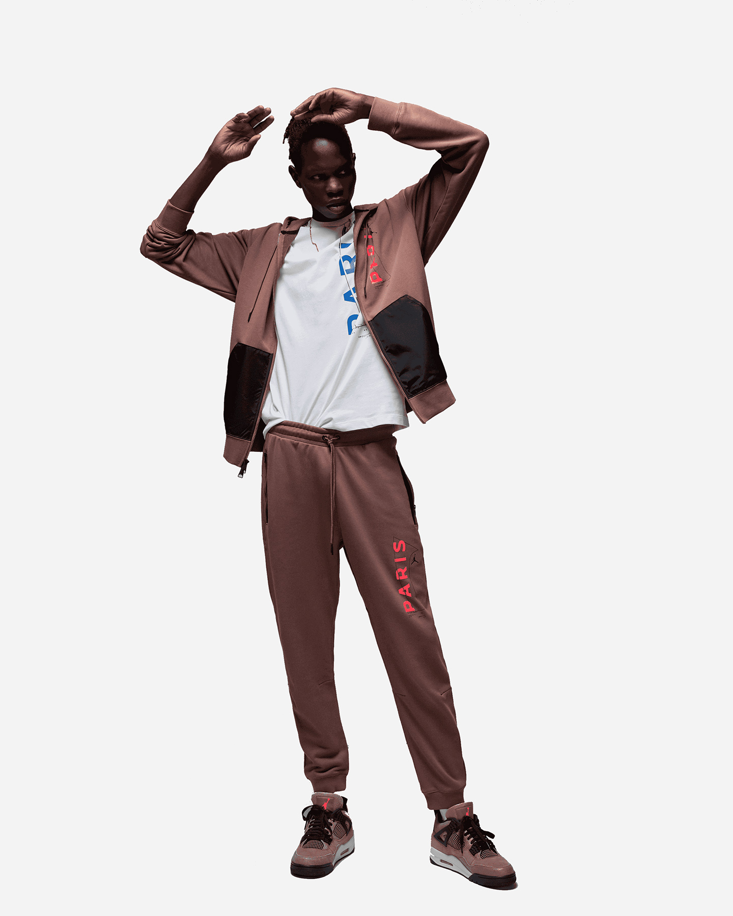 Felpa NIKE JORDAN PSG FG FZ LOGO M - Marrone - 4 | Cisalfa Sport