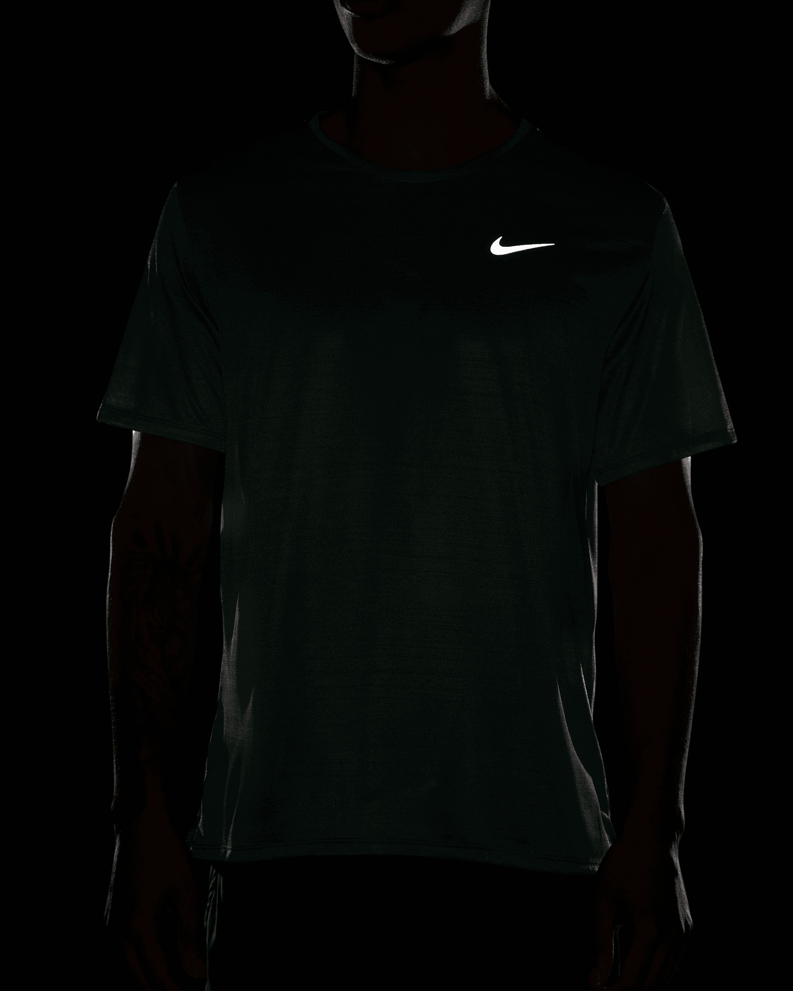 T-shirt running NIKE DRI FIT MILER M - Verde - 3 | Cisalfa Sport