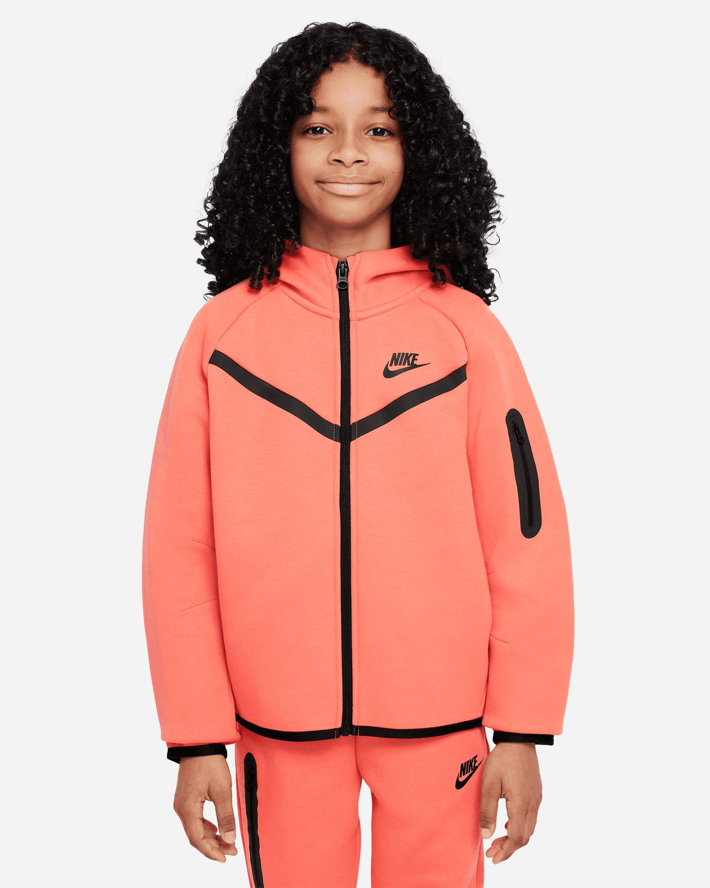 Felpa NIKE TECH FLEECE JR - Rosa - 0 | Cisalfa Sport