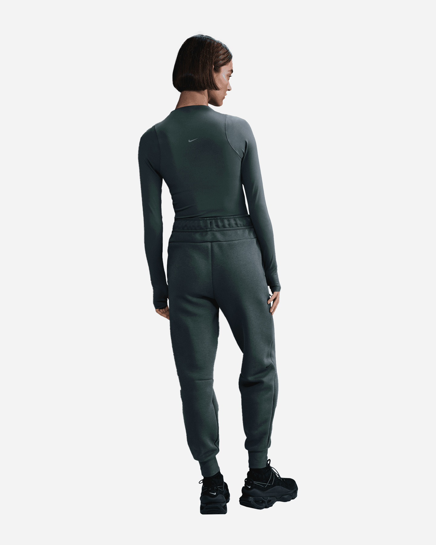 Pantalone NIKE TECH FLEECE W - Verde - 2 | Cisalfa Sport