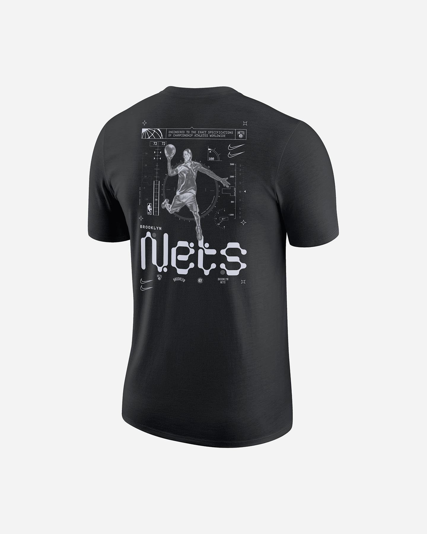T shirt nba NIKE BROOKLYN CTS ATC MAX90 M - Nero - 1 | Cisalfa Sport