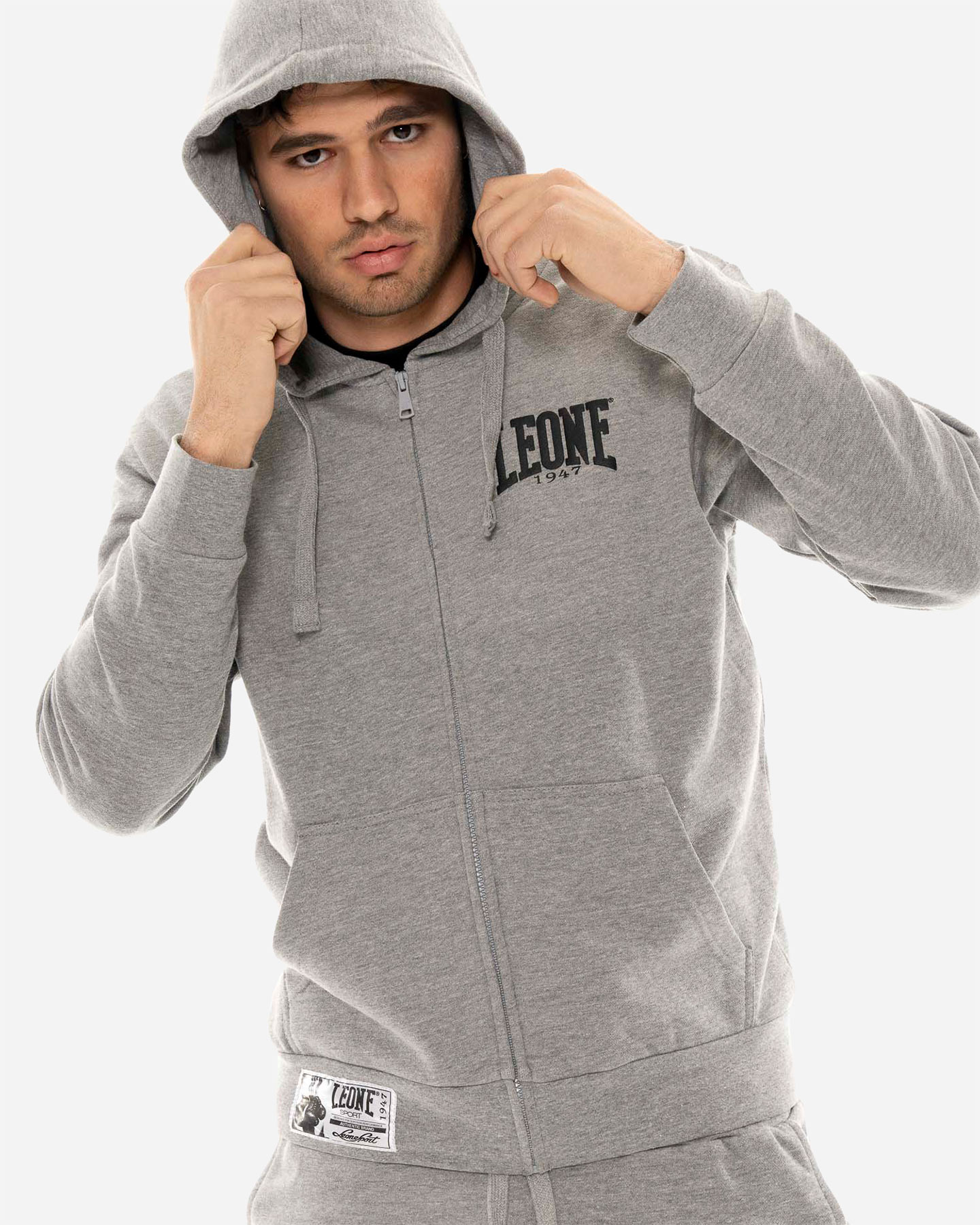 Felpa LEONE BASIC M - Grigio - 2 | Cisalfa Sport