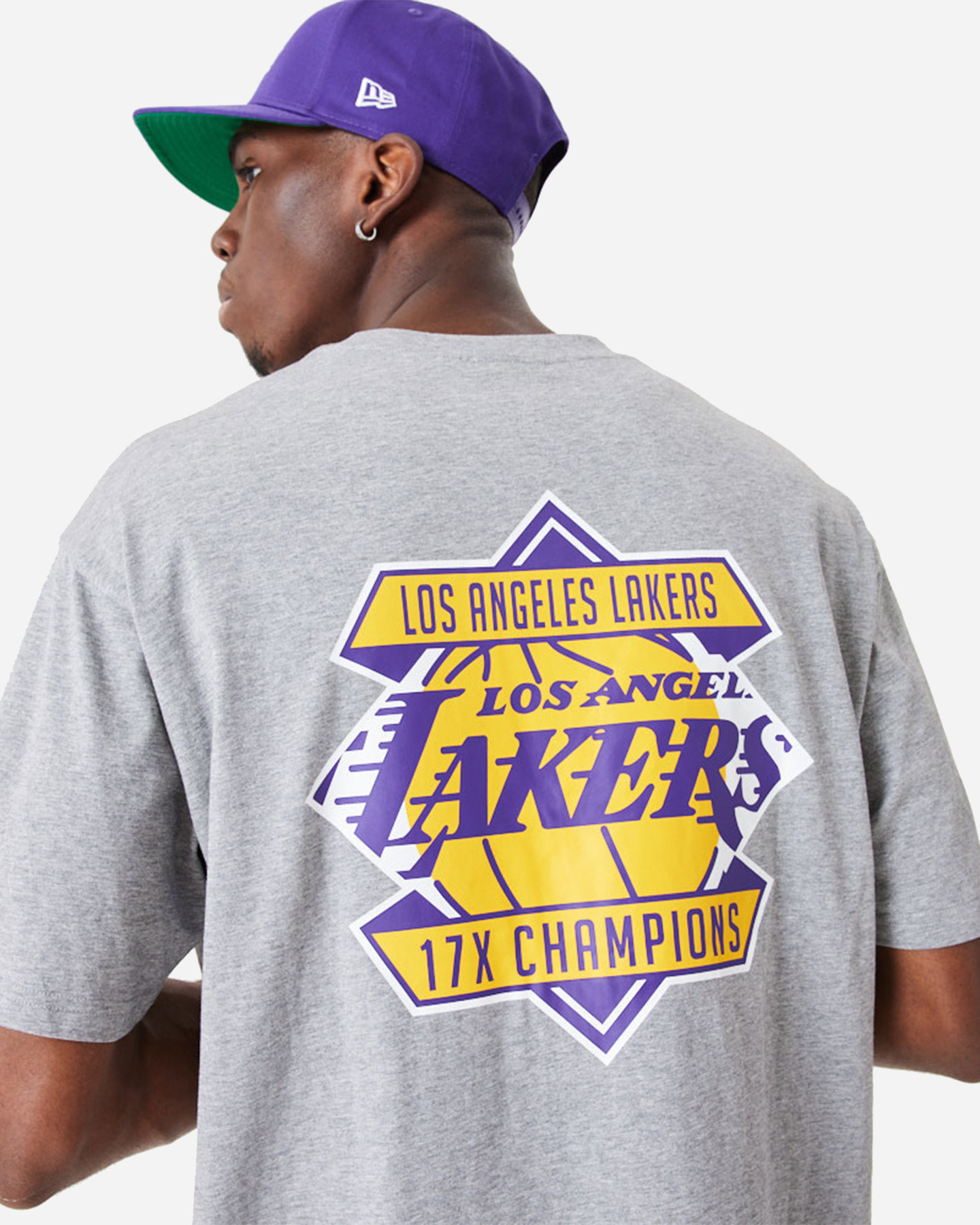 T-shirt NEW ERA CHAMPIONSHIP BP LA LAKERS  - Grigio - 3 | Cisalfa Sport