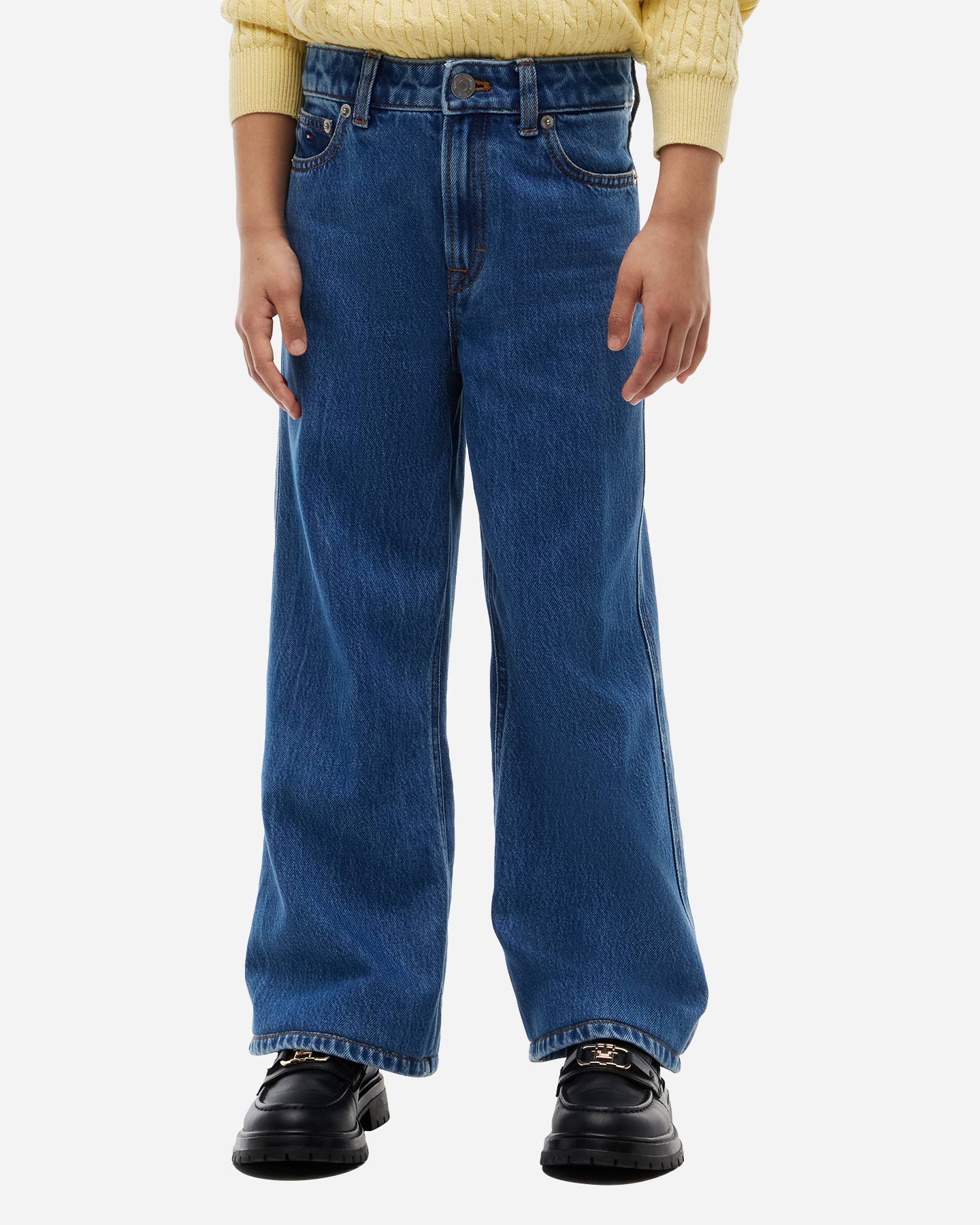 Jeans TOMMY HILFIGER MABEL WIDE LEG MEDIUM JR - Blu - 1 | Cisalfa Sport