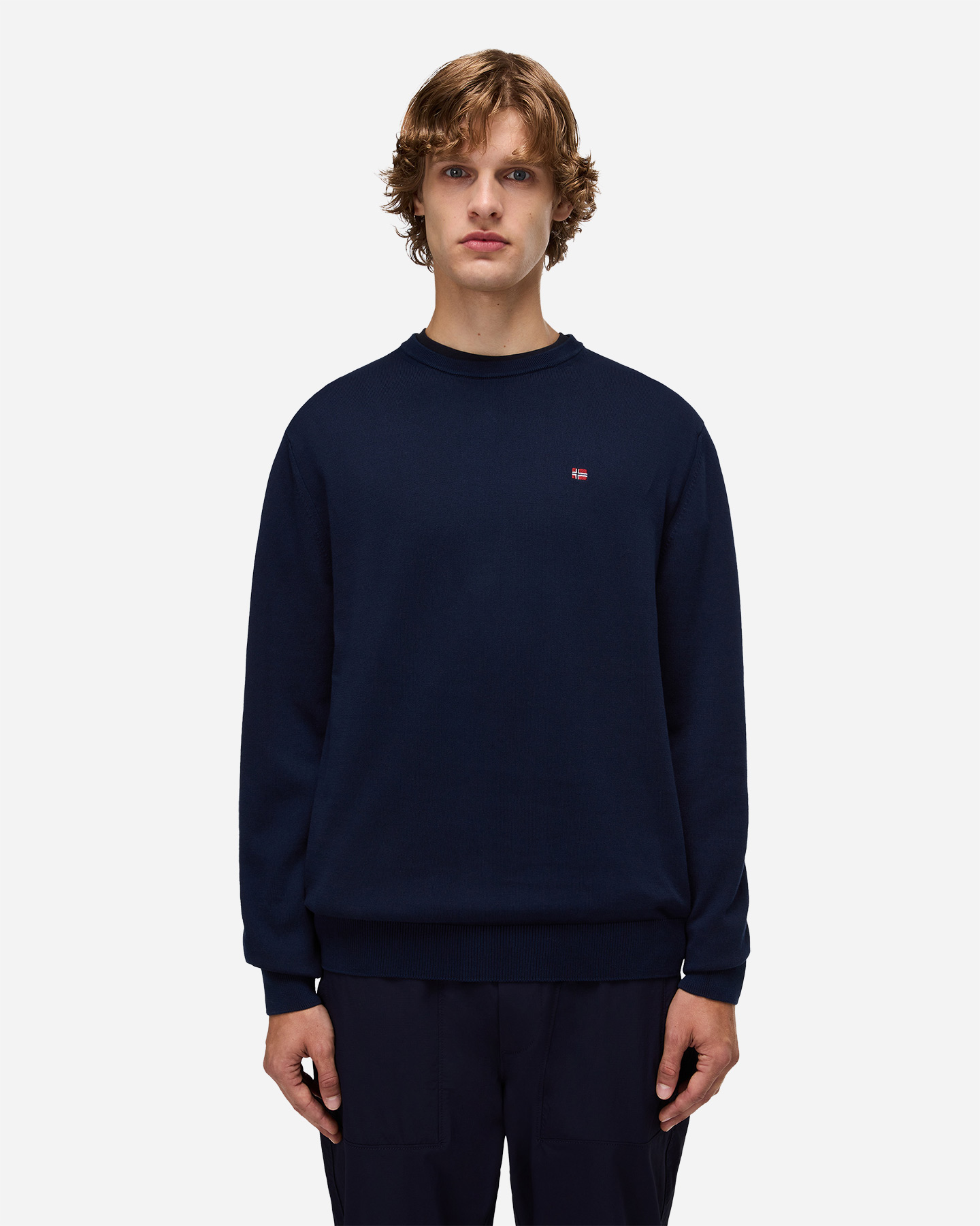 Maglione NAPAPIJRI SMALL LOGO M - Blu - 2 | Cisalfa Sport