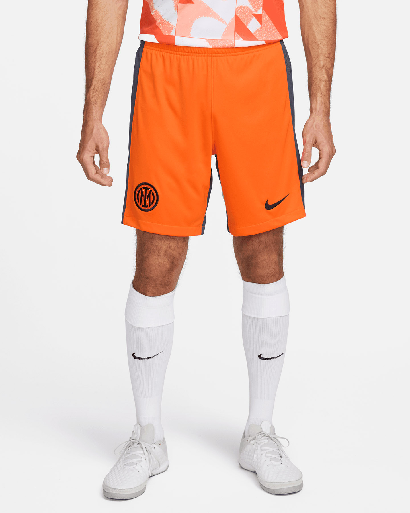 Pantaloncini calcio ufficiali NIKE DRI FIT INTER THIRD 23-24 M - Arancione - 0 | Cisalfa Sport
