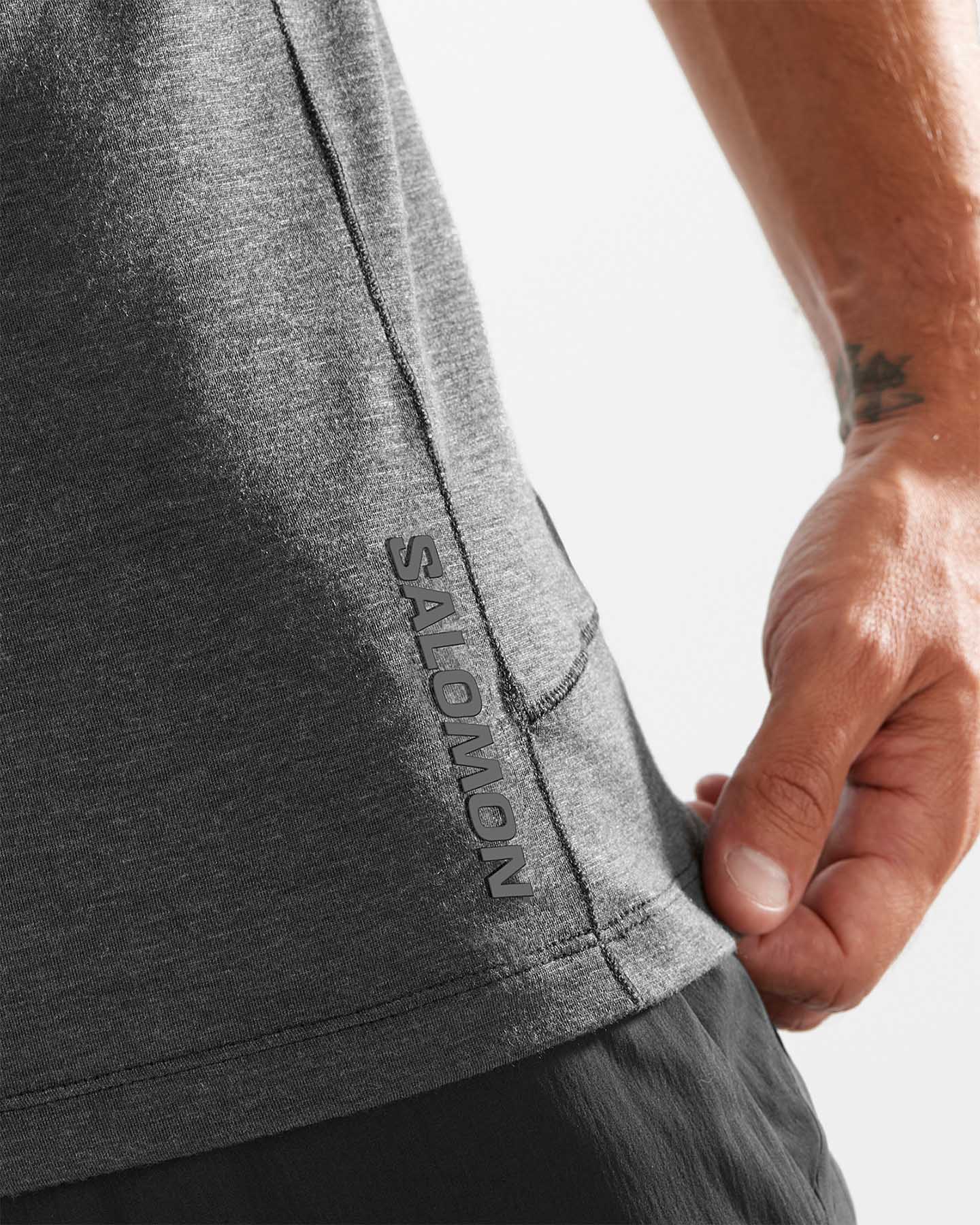 T-shirt SALOMON RUNLIFE M - Nero - 4 | Cisalfa Sport