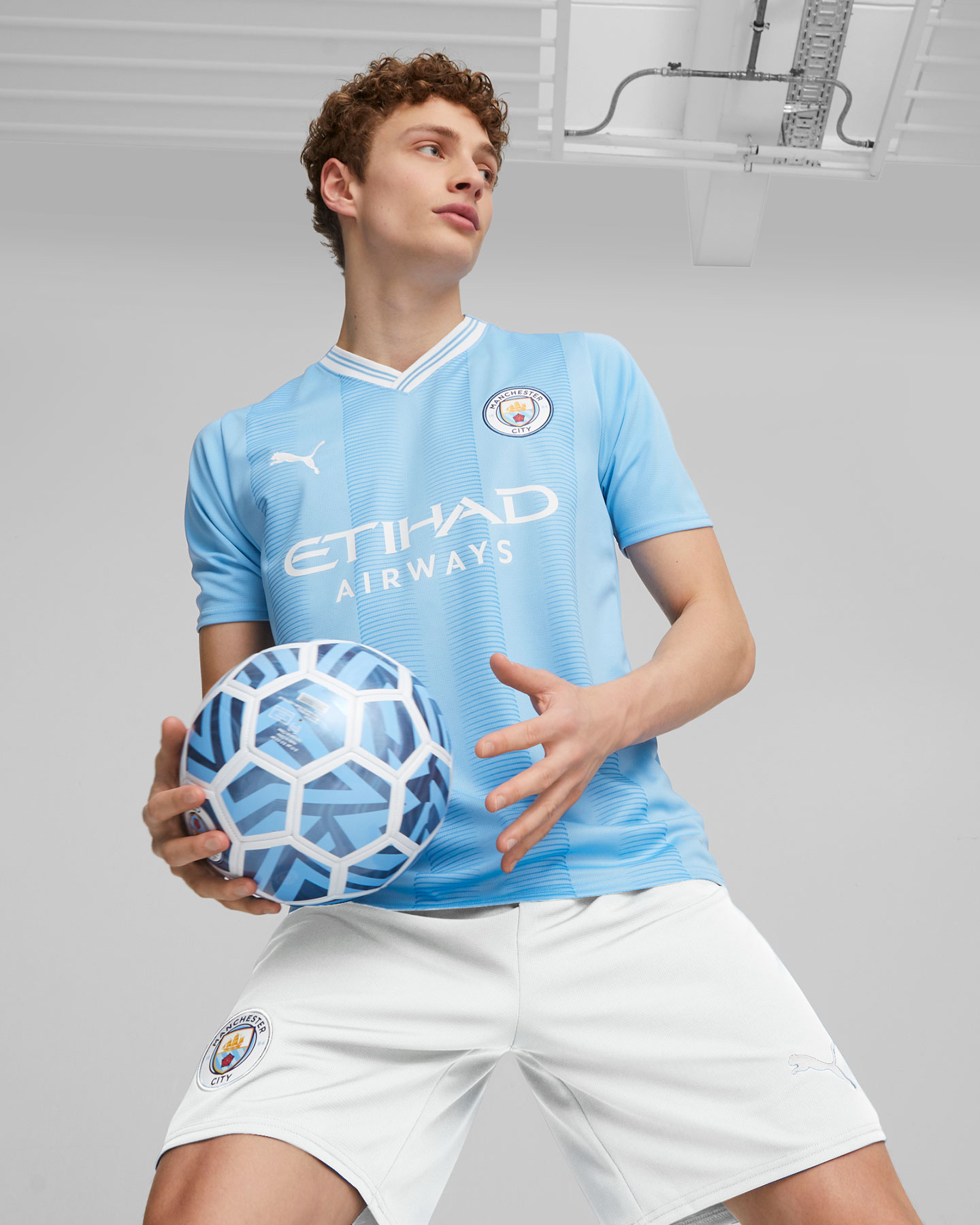 Maglia calcio ufficiale PUMA MANCHESTER CITY HOME 23-24 M - Azzurro - 2 | Cisalfa Sport