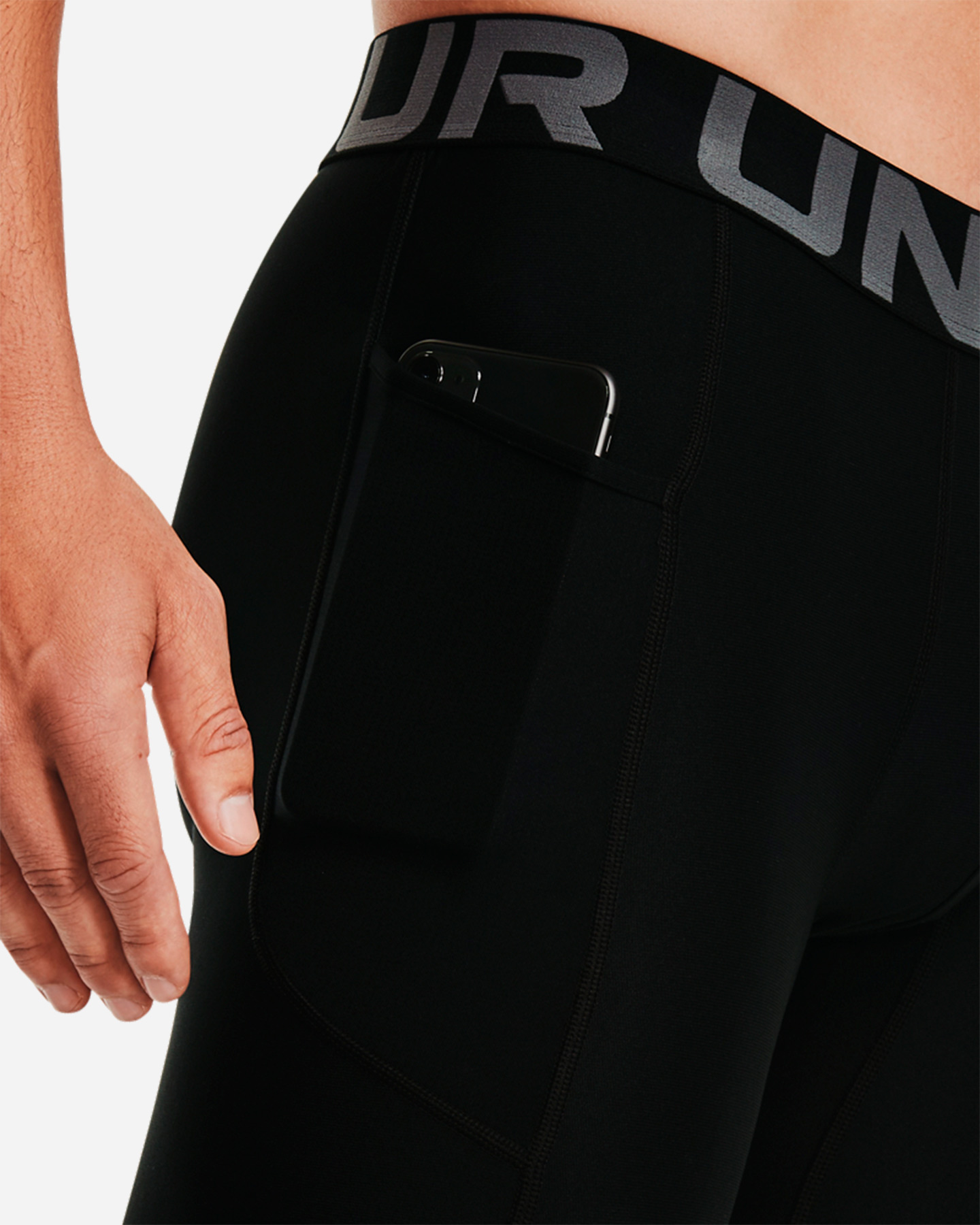 Pantalone training UNDER ARMOUR BASIC M - Nero - 5 | Cisalfa Sport