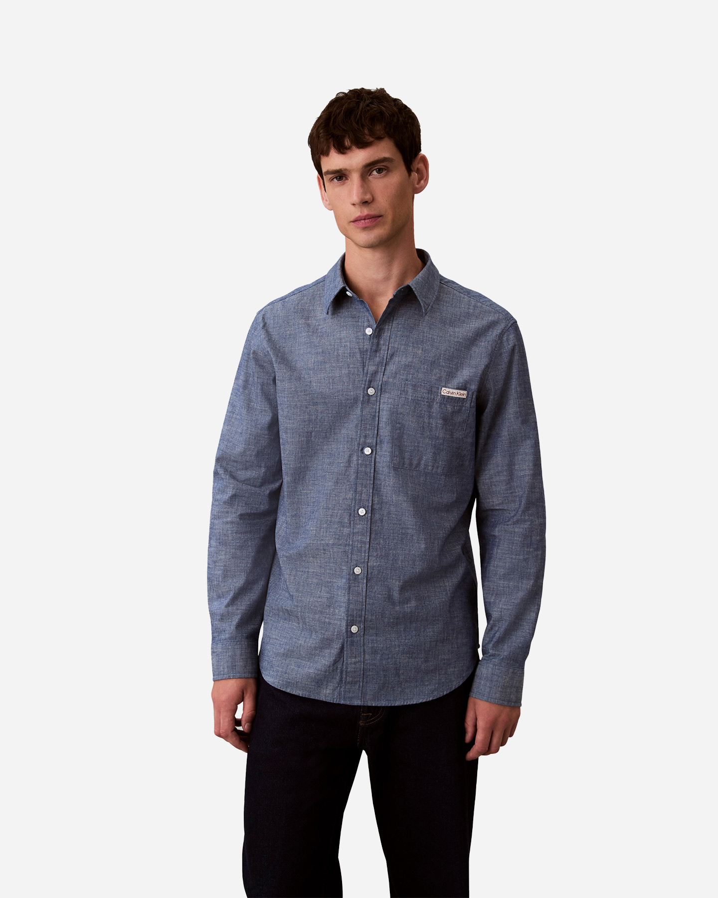 Camicia CALVIN KLEIN JEANS CHAMBRAY M - Azzurro - 1 | Cisalfa Sport