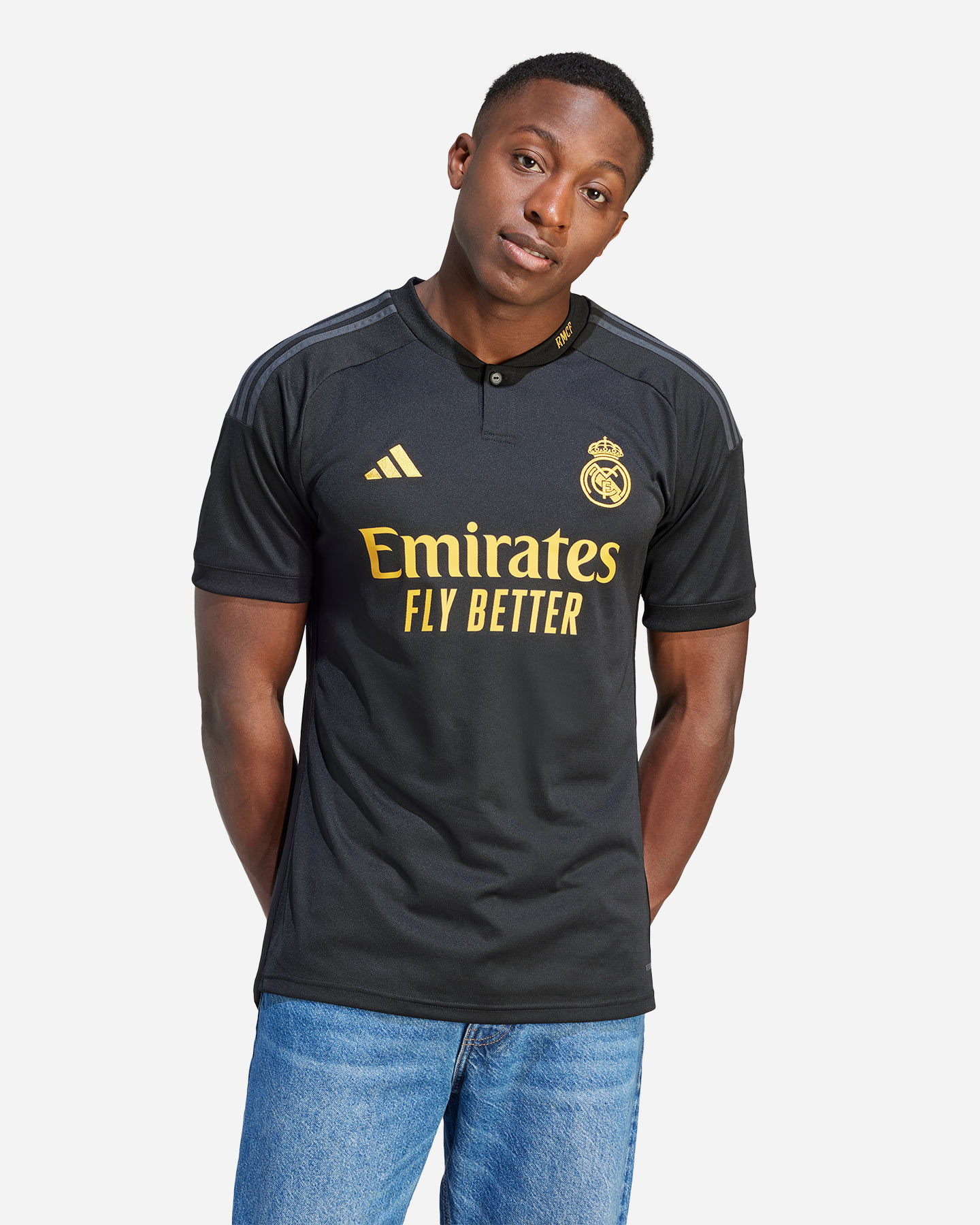 Maglia calcio ufficiale ADIDAS REAL MADRID THIRD 23-24 M - Nero - 2 | Cisalfa Sport