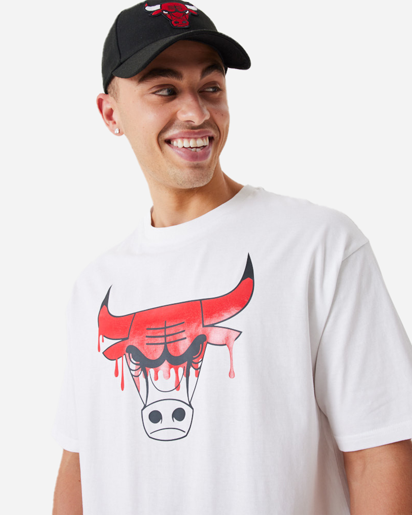 T-shirt NEW ERA DRIP LOGO CHICAGO BULLS  - Bianco - 2 | Cisalfa Sport