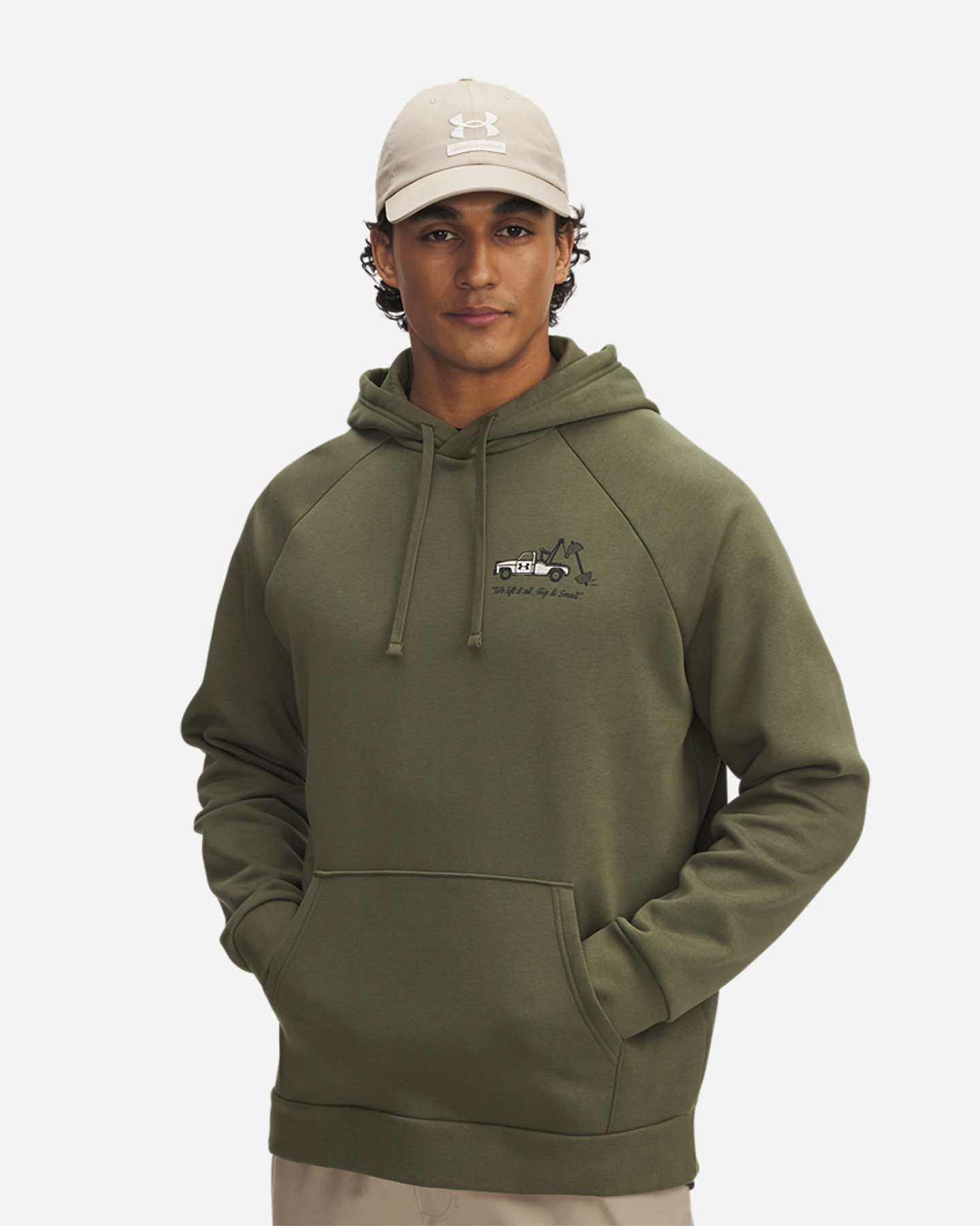 Felpa UNDER ARMOUR TRUCK LOGO M - Verde - 0 | Cisalfa Sport