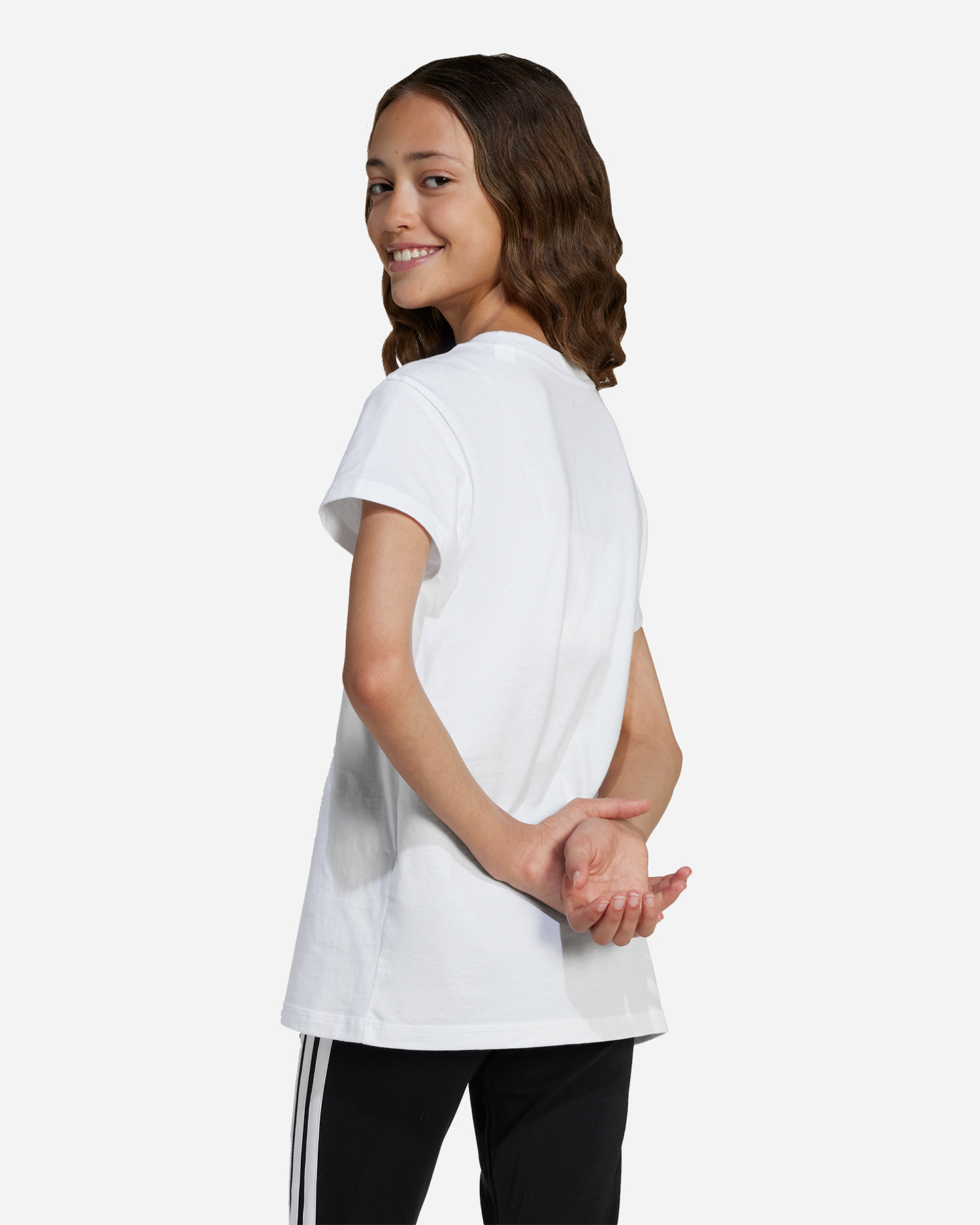 T-shirt ADIDAS ESSENTIALS JR - Bianco - 2 | Cisalfa Sport