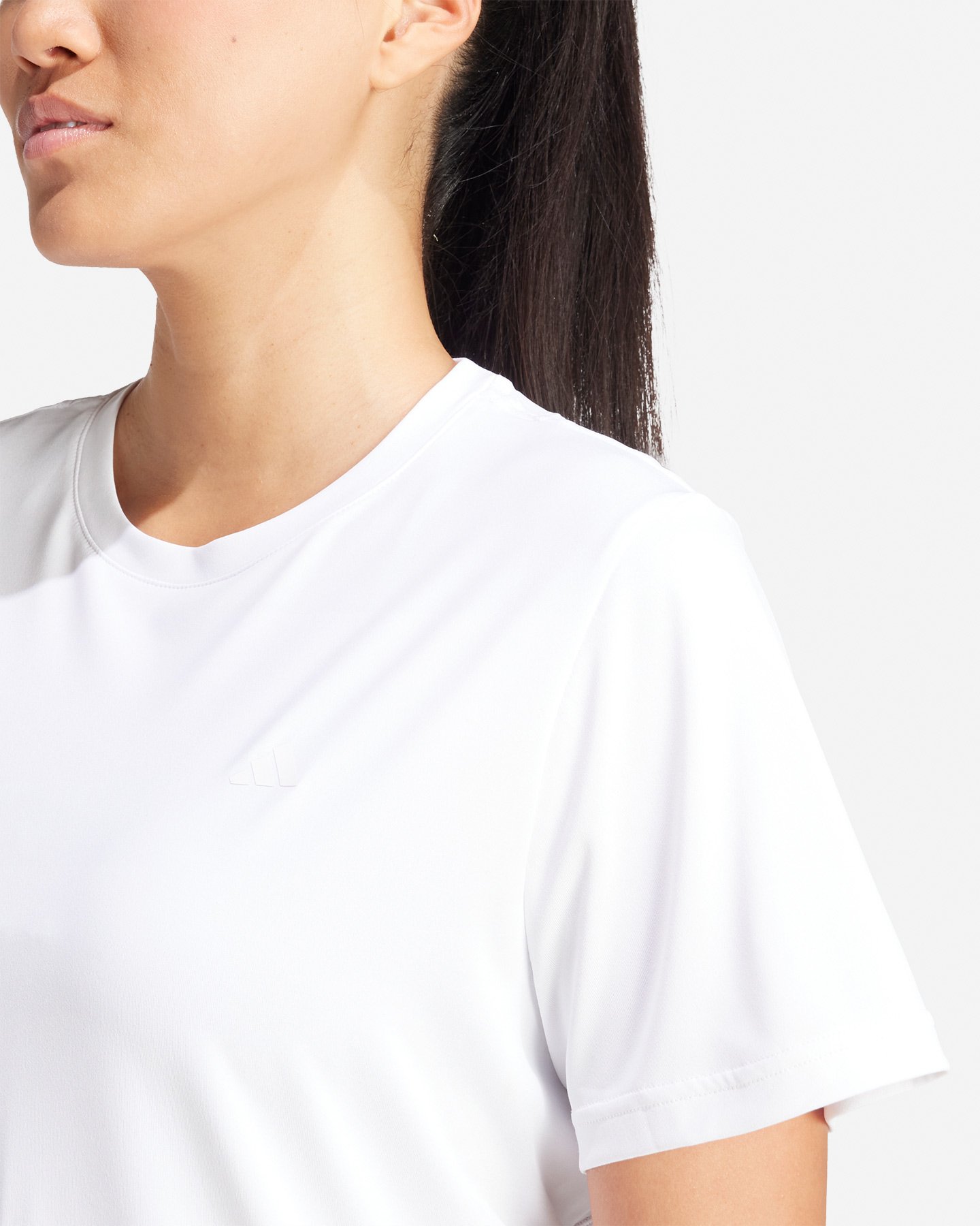 T-shirt training ADIDAS D4T SMALL LOGO W - Bianco - 5 | Cisalfa Sport