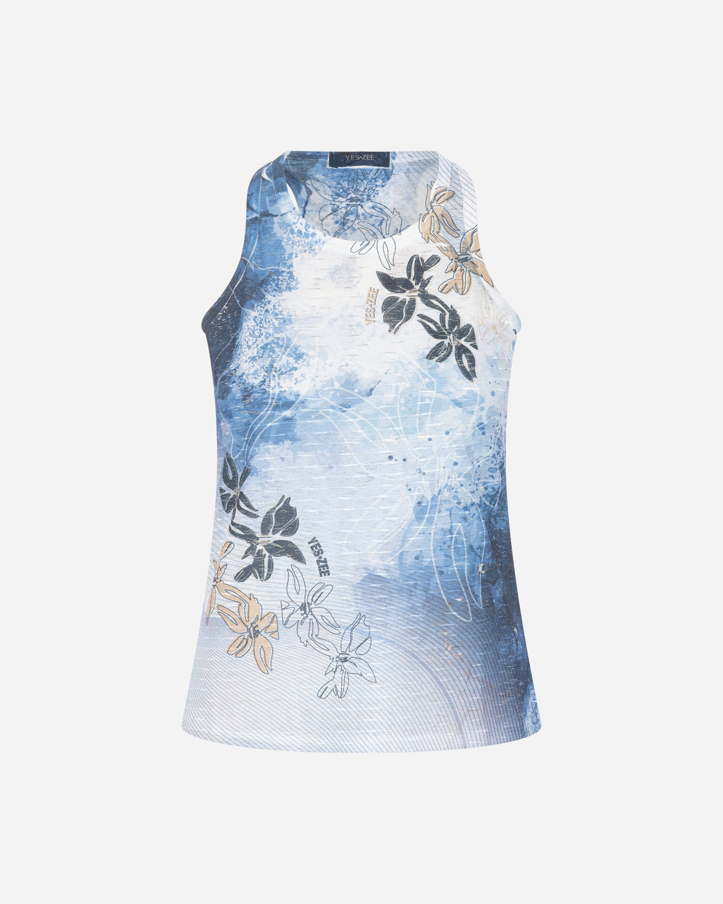 Canotta YES ZEE FLOWER W - Blu - 0 | Cisalfa Sport