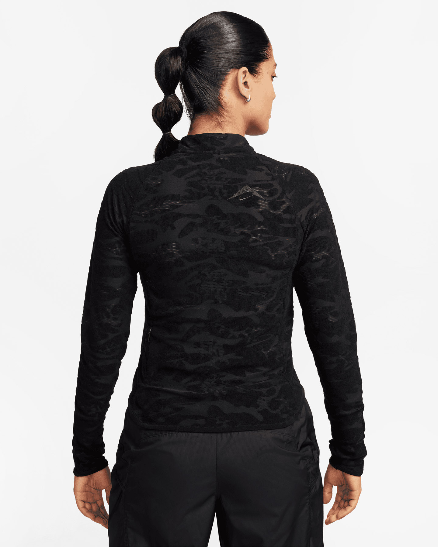 Maglia running NIKE TRAIL DRI FIT MIDLAYER W - Nero - 1 | Cisalfa Sport