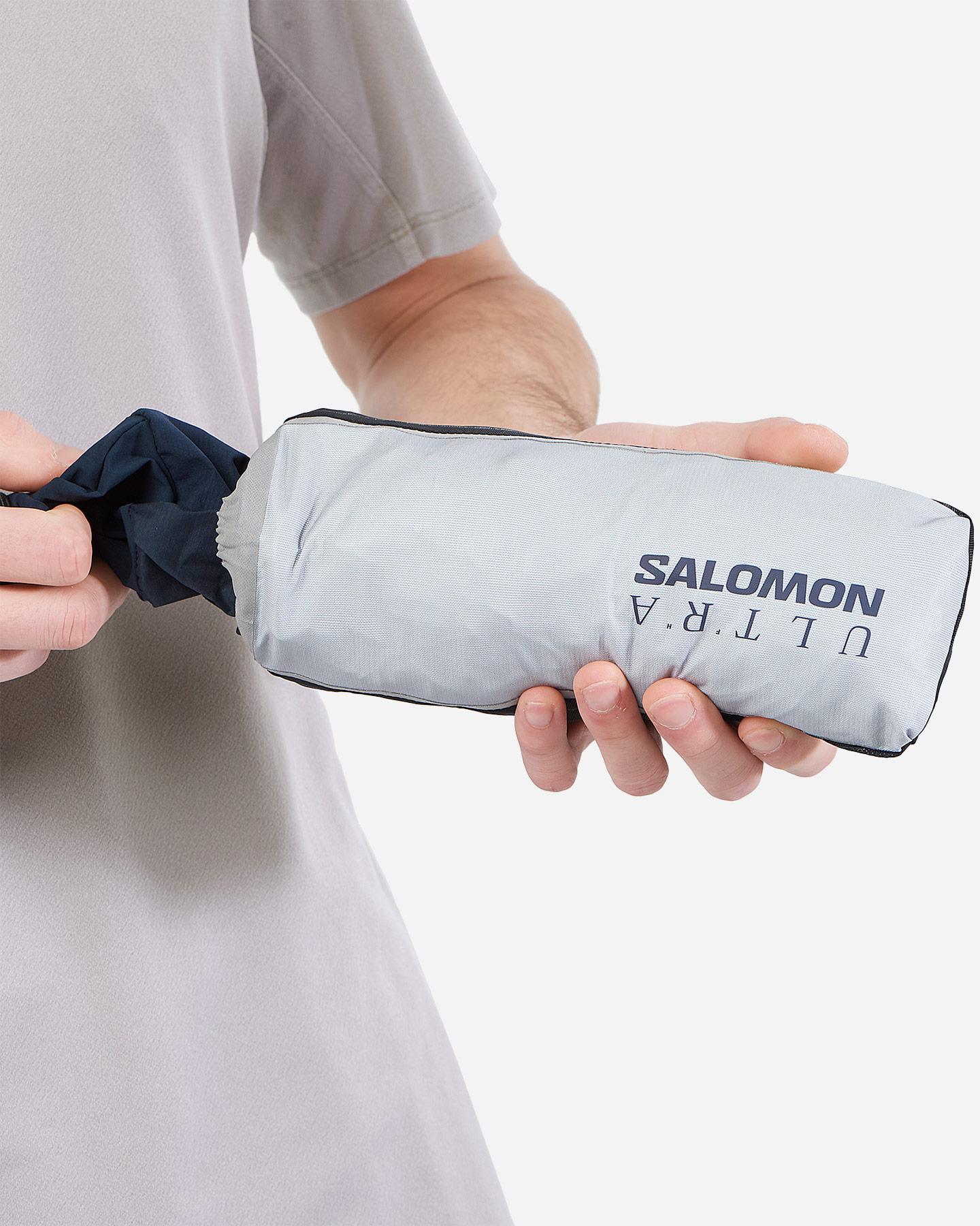 Giacca running SALOMON S-LAB ULTRA HYBRID M - Blu - 3 | Cisalfa Sport