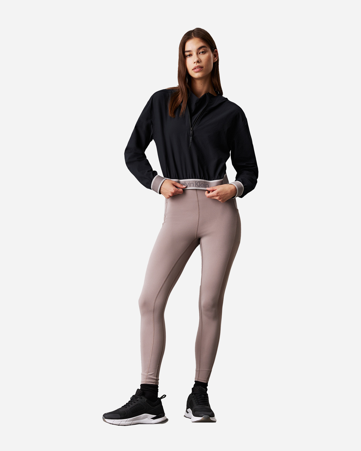Leggings CALVIN KLEIN SPORT ELASTIC LOGO W - Beige - 1 | Cisalfa Sport