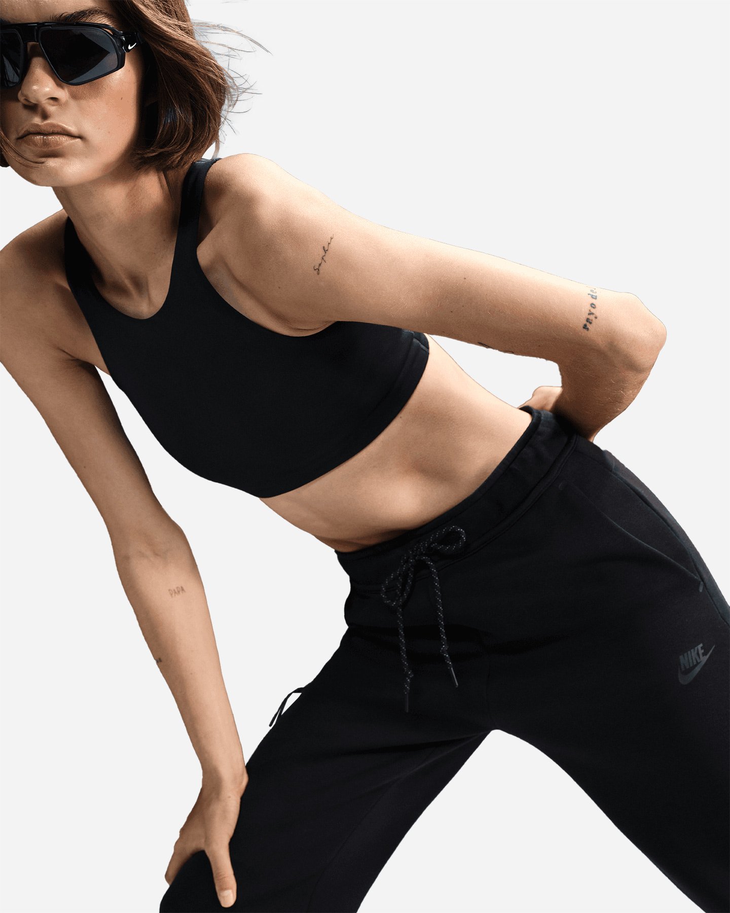 Pantalone NIKE TECH FLEECE W - Nero - 3 | Cisalfa Sport