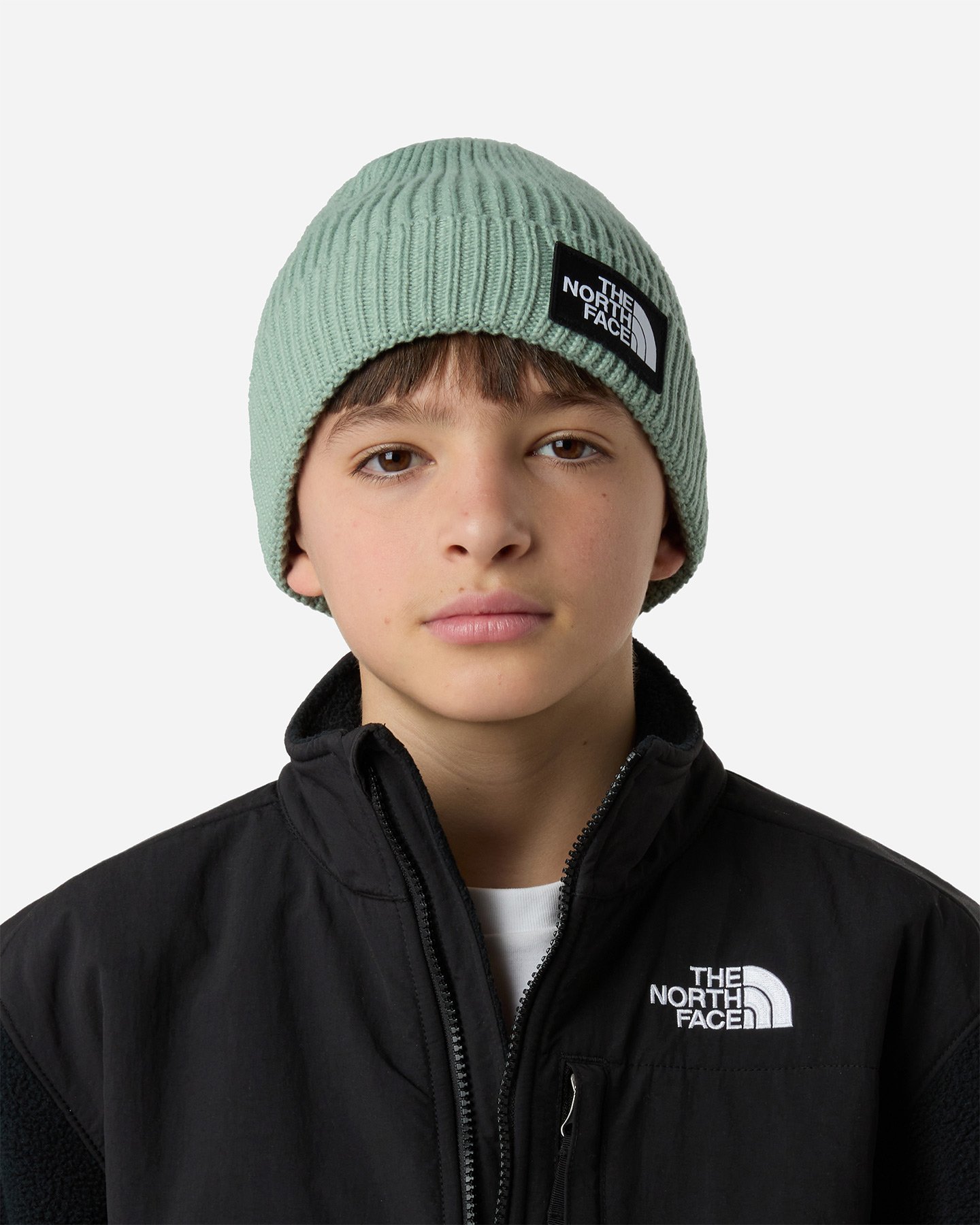 Berretto THE NORTH FACE LOGO BOX JR - Verde - 1 | Cisalfa Sport
