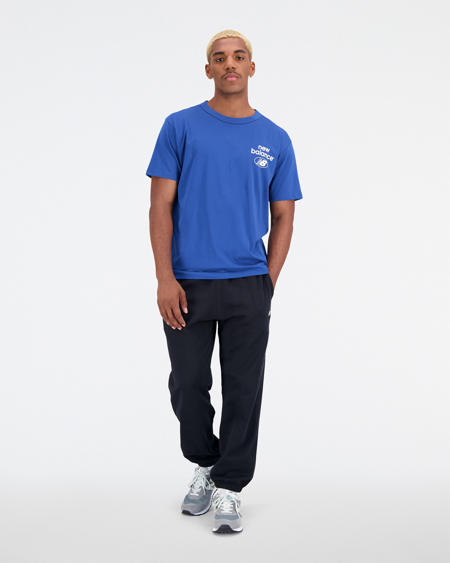 T-shirt NEW BALANCE ESSENTIAL REIMAGINED M - Blu - 4 | Cisalfa Sport