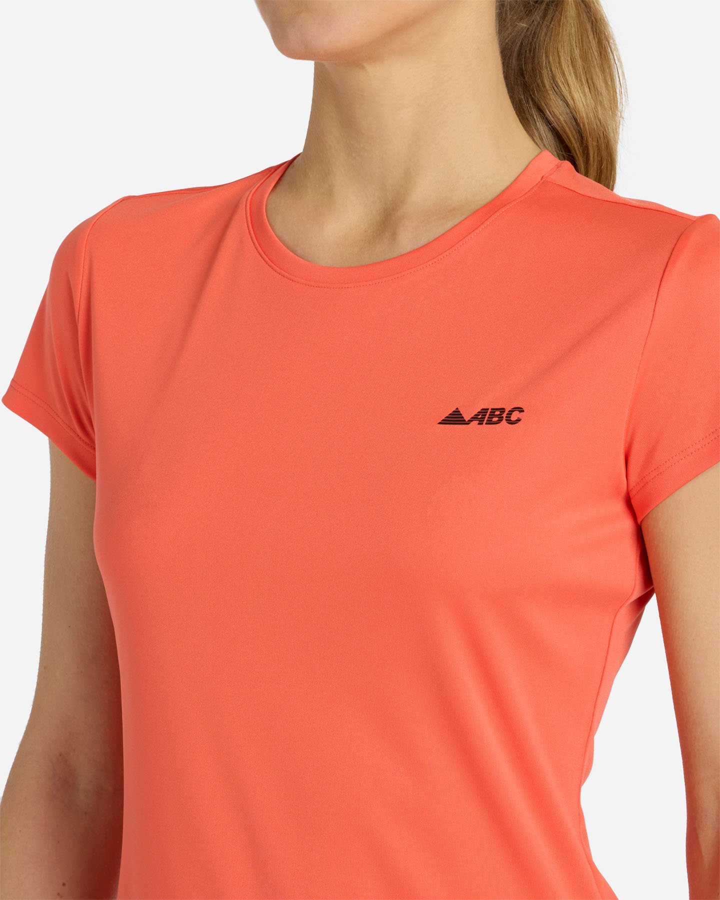 T-shirt tennis ABC ESSENTIAL W - Rosa - 5 | Cisalfa Sport