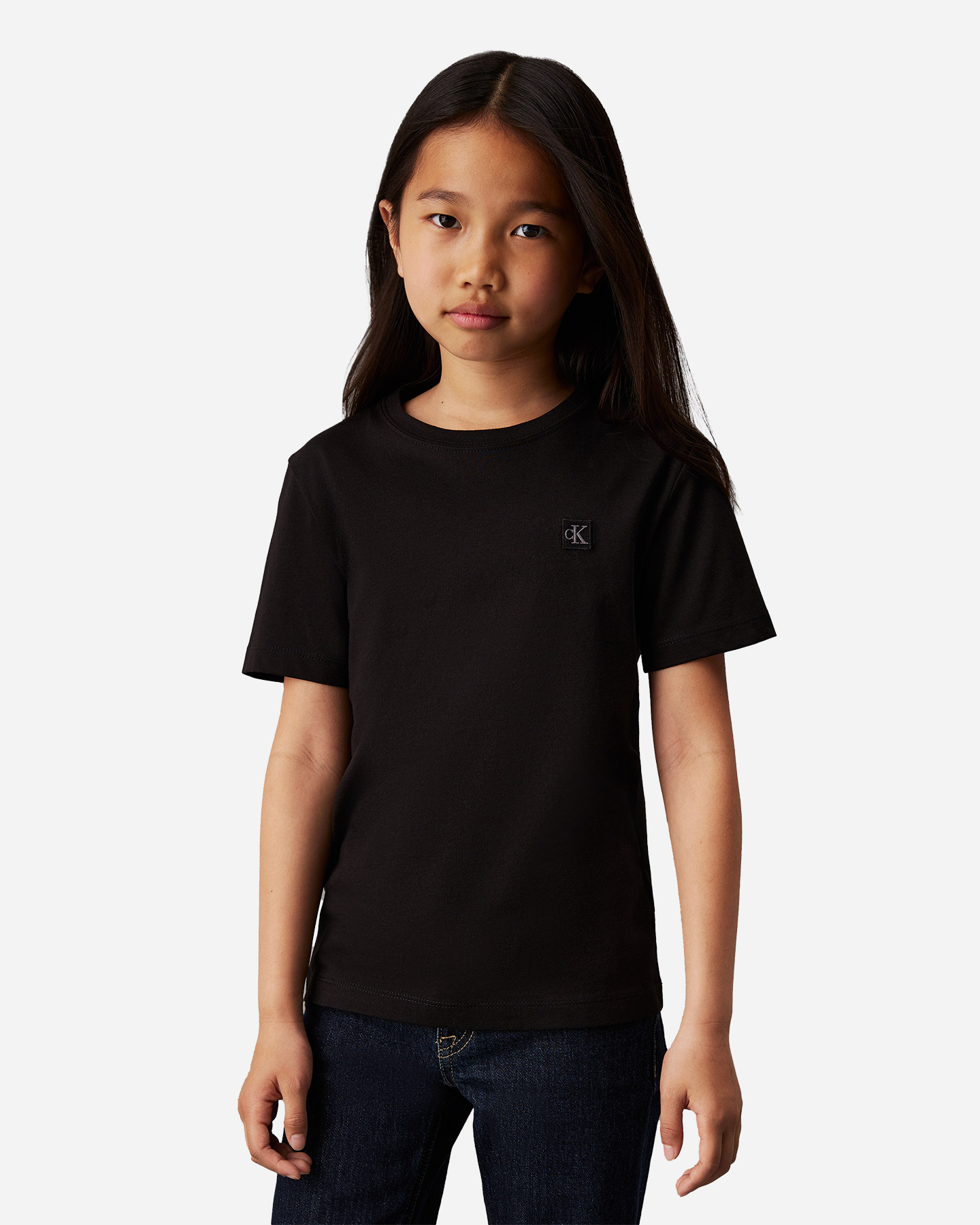 T-shirt CALVIN KLEIN JEANS MINI BADGE JR - Nero - 1 | Cisalfa Sport