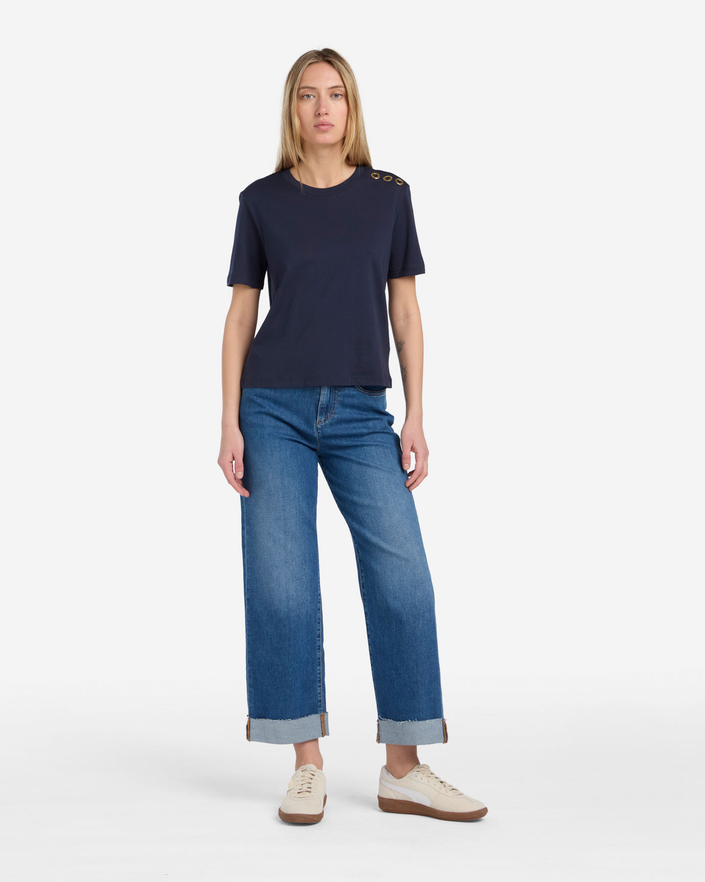 T-shirt DACK'S ESSENTIAL W - Blu - 4 | Cisalfa Sport