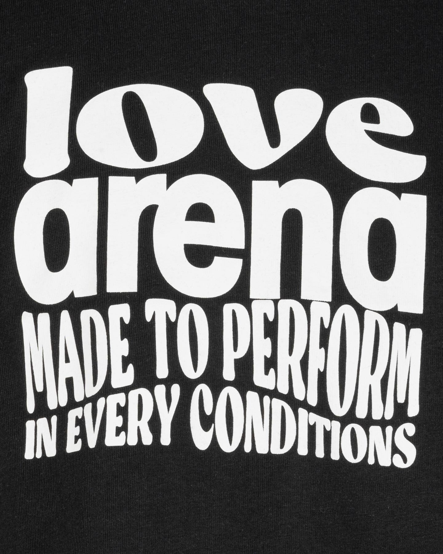 T-shirt ARENA LETTERING JR - Nero - 2 | Cisalfa Sport