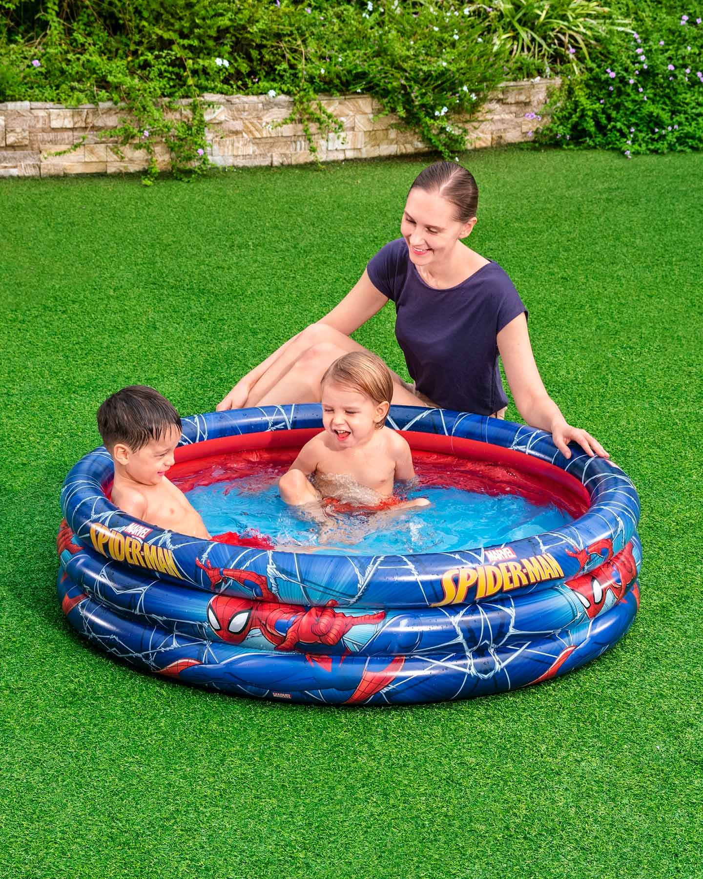 Gonfiabili BESTWAY SPIDER-MAN 3 ANELLI CM 122X  - Color mix - 2 | Cisalfa Sport