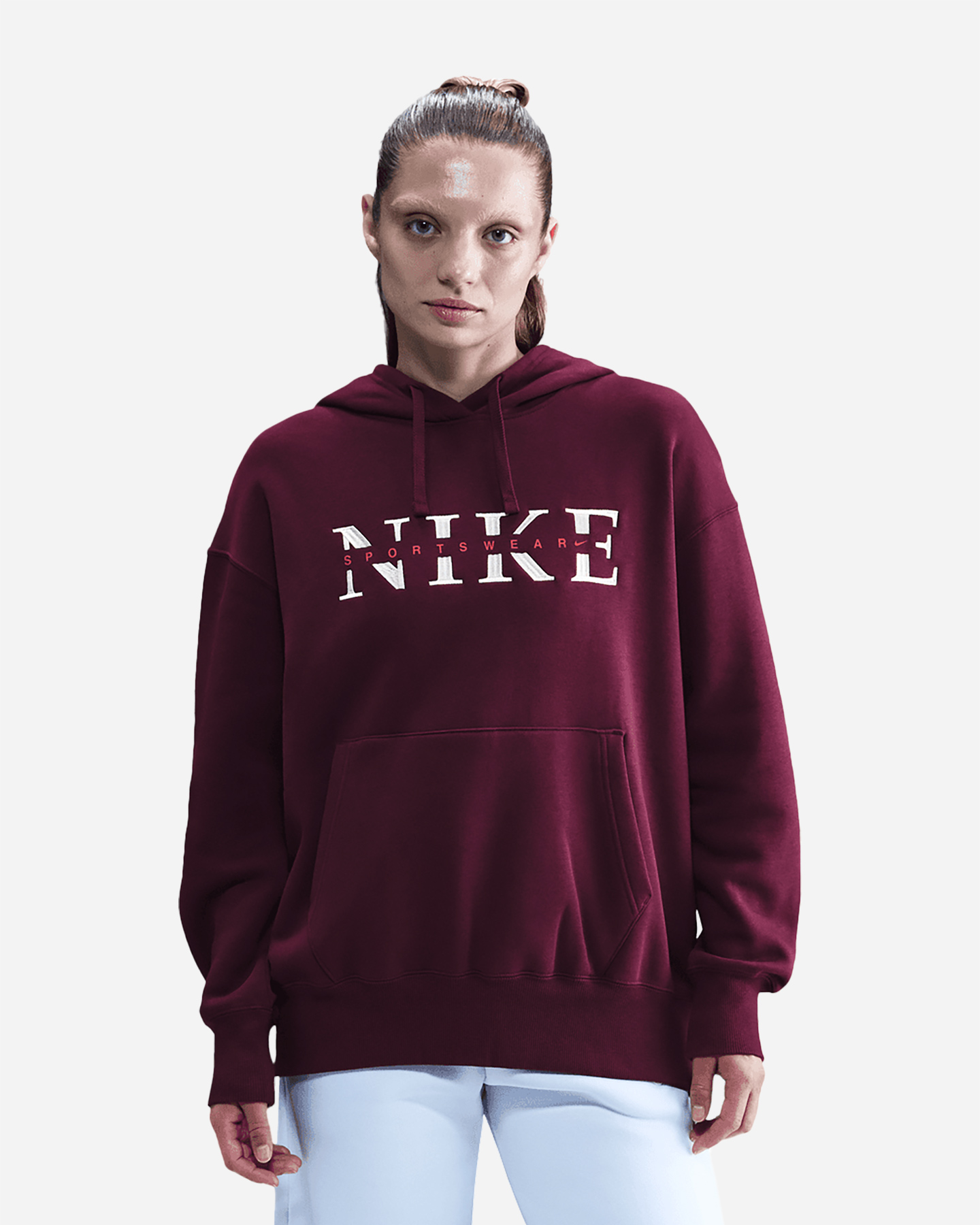 Felpa NIKE LIFE SWOOSH W - Rosso - 0 | Cisalfa Sport