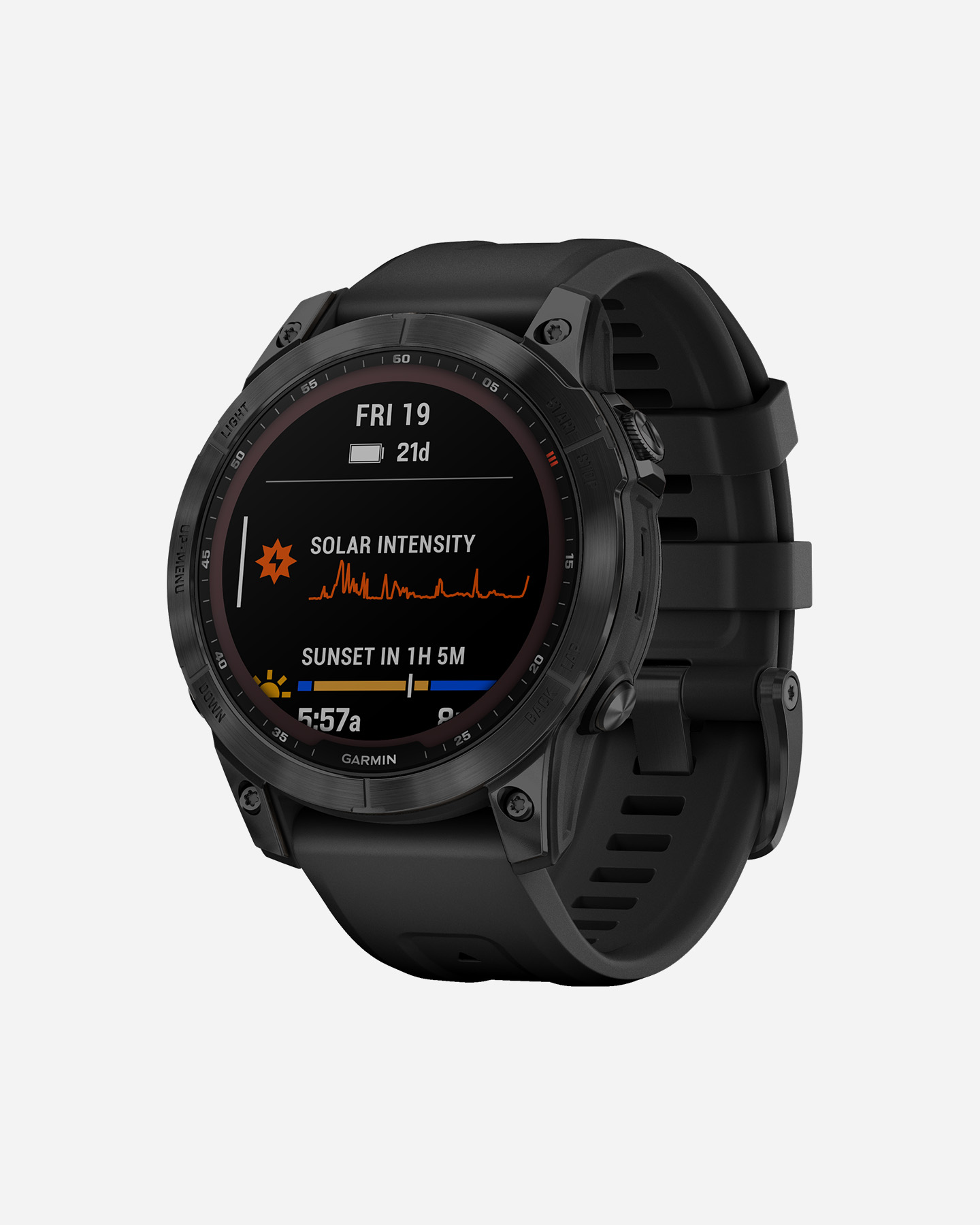 Orologio multifunzione GARMIN FENIX 7 SAPPHIRE SOLAR  - Nero - 2 | Cisalfa Sport